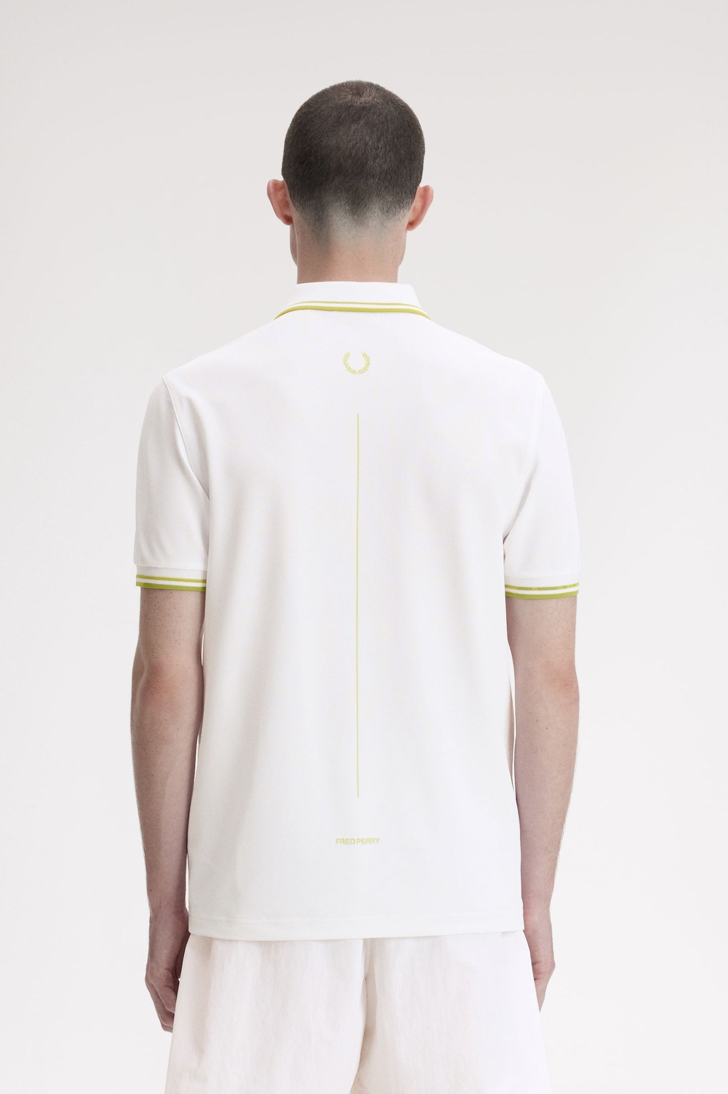 Fred Perry Tennis Fred Perry Shirt White / Citron / Citron