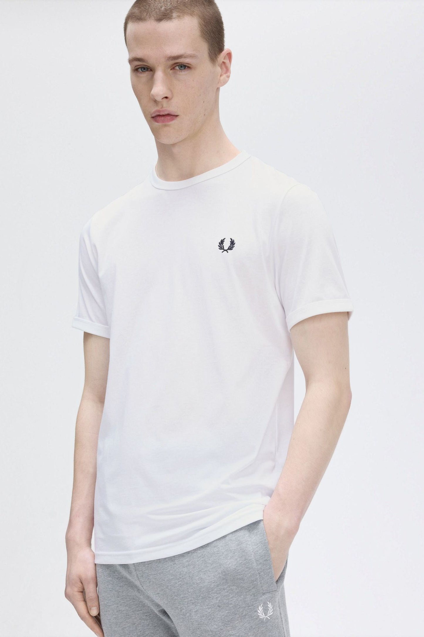 Fred Perry Ringer T-Shirt White