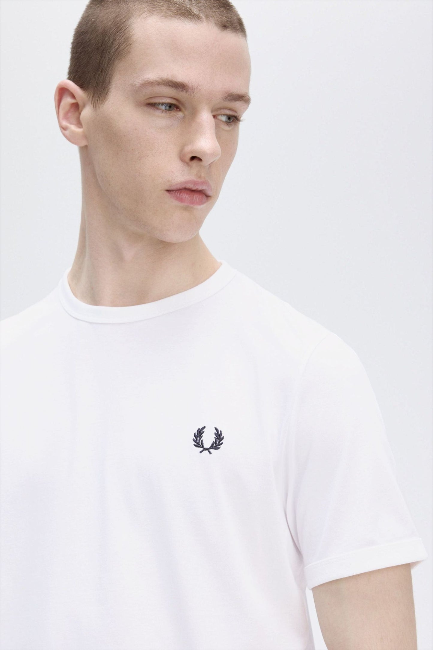 Fred Perry Ringer T-Shirt White