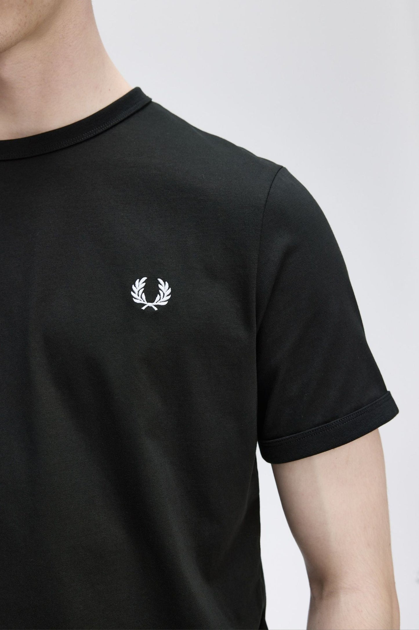 Fred Perry Ringer T-Shirt Black