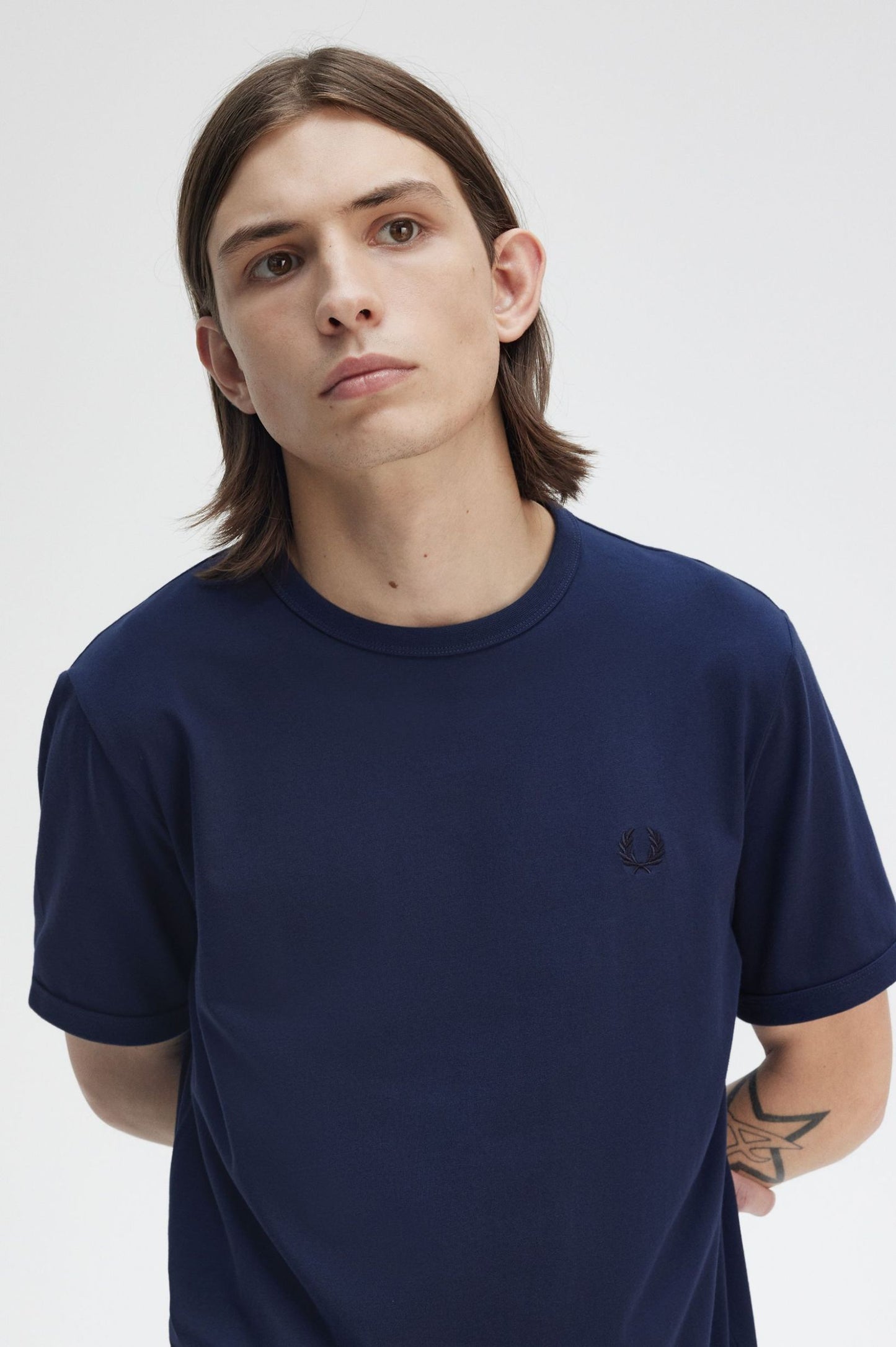Fred Perry Ringer T-Shirt Tennis Blue