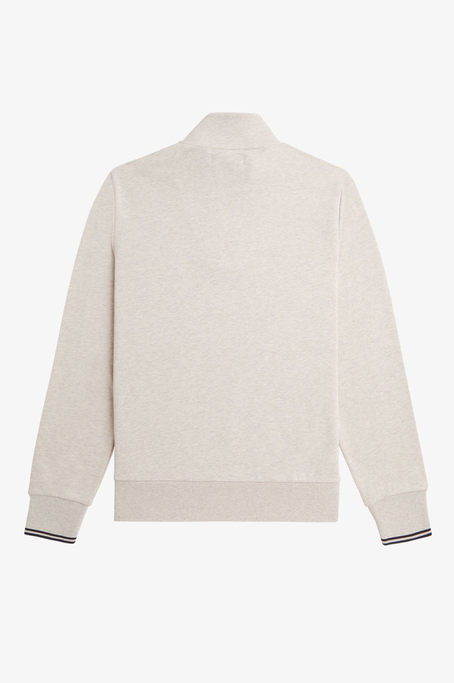 Fred Perry Half Zip Sweatshirt Porridge Marl / Anchor Grey