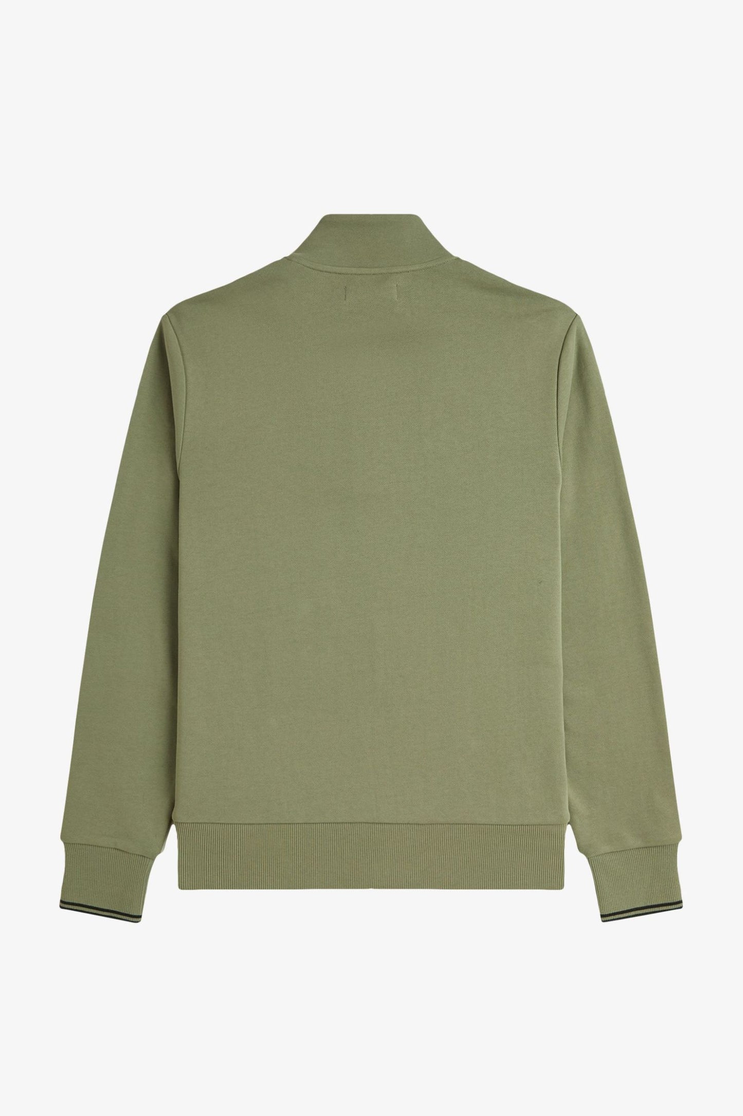 Fred Perry Half Zip Sweatshirt Olive Mint