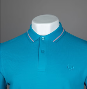 Fred Perry Polo M3600 Cyberblue / Dark Pink / Runaway Ocean