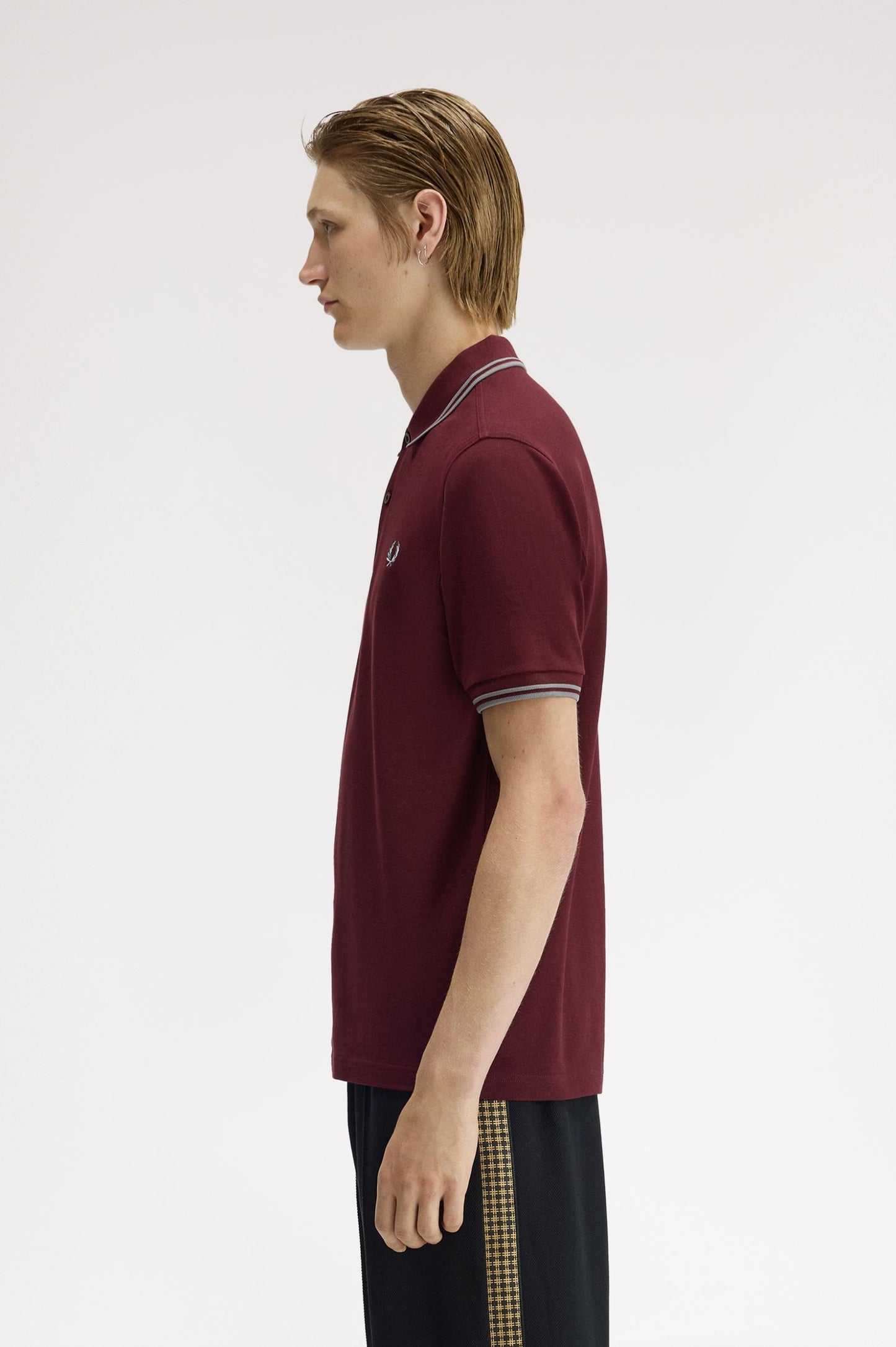 Fred Perry Polo M3600 Oxblood / Stockport Blue / Stockport Blue