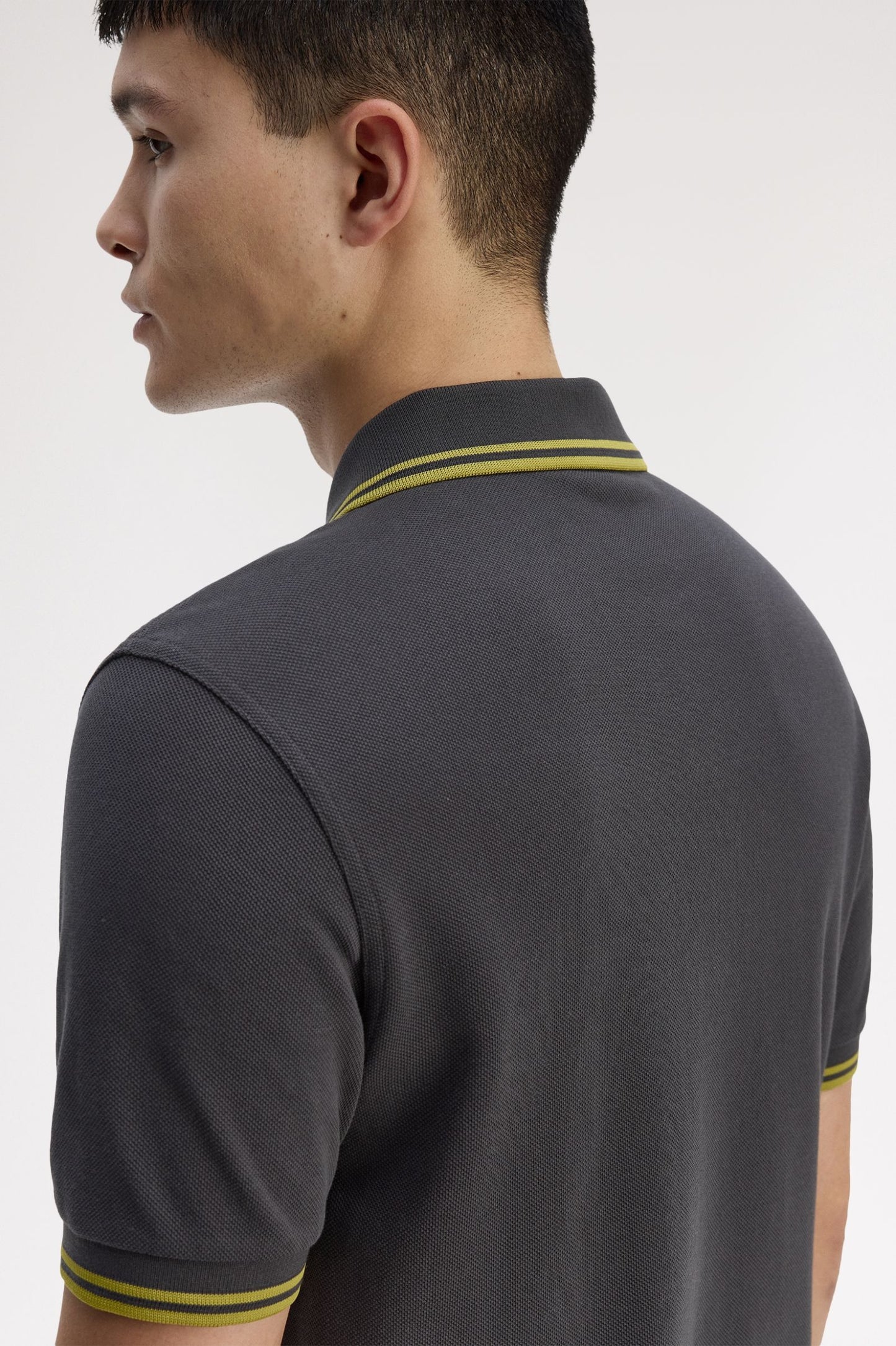 Fred Perry Polo M3600 Anchor Grey / Tennis Ball Yellow / Tennis Ball Yellow