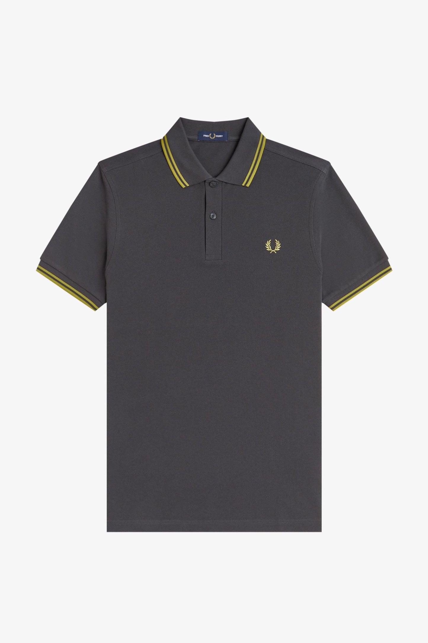 Fred Perry Polo M3600 Anchor Grey / Tennis Ball Yellow / Tennis Ball Yellow