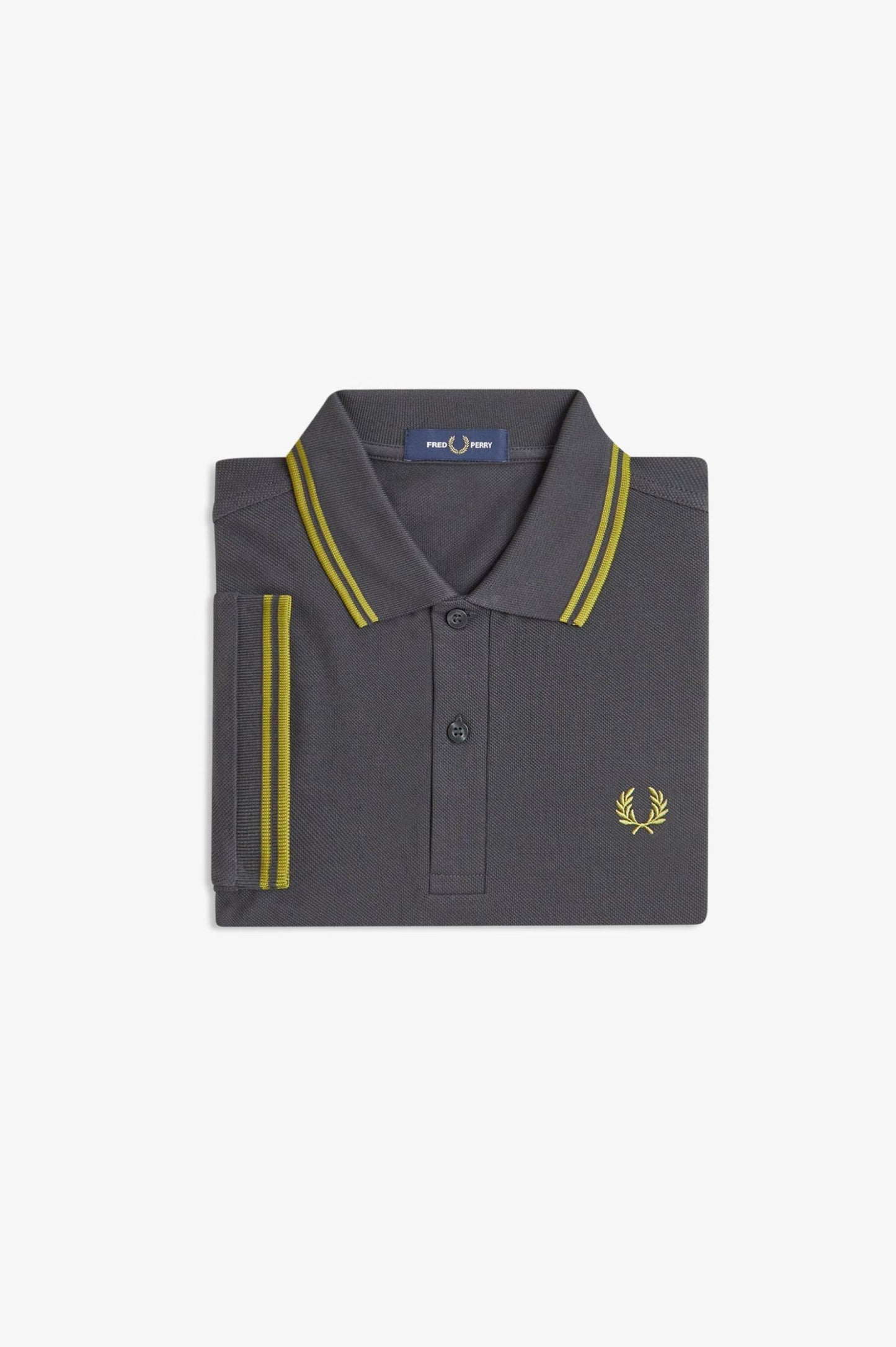 Fred Perry Polo M3600 Anchor Grey / Tennis Ball Yellow / Tennis Ball Yellow