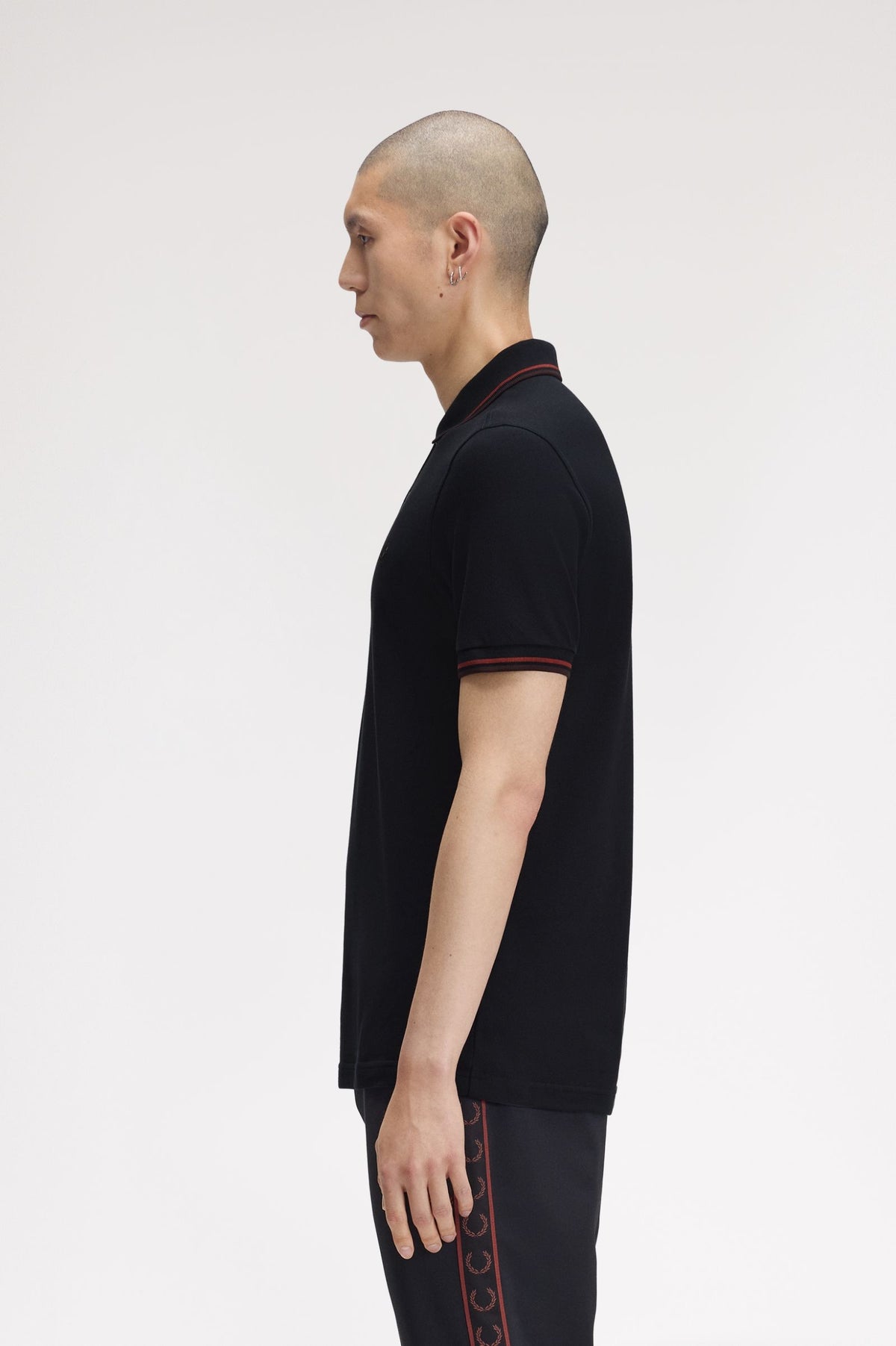 Fred Perry Polo M3600 Navy / Brandy / Rick Brown