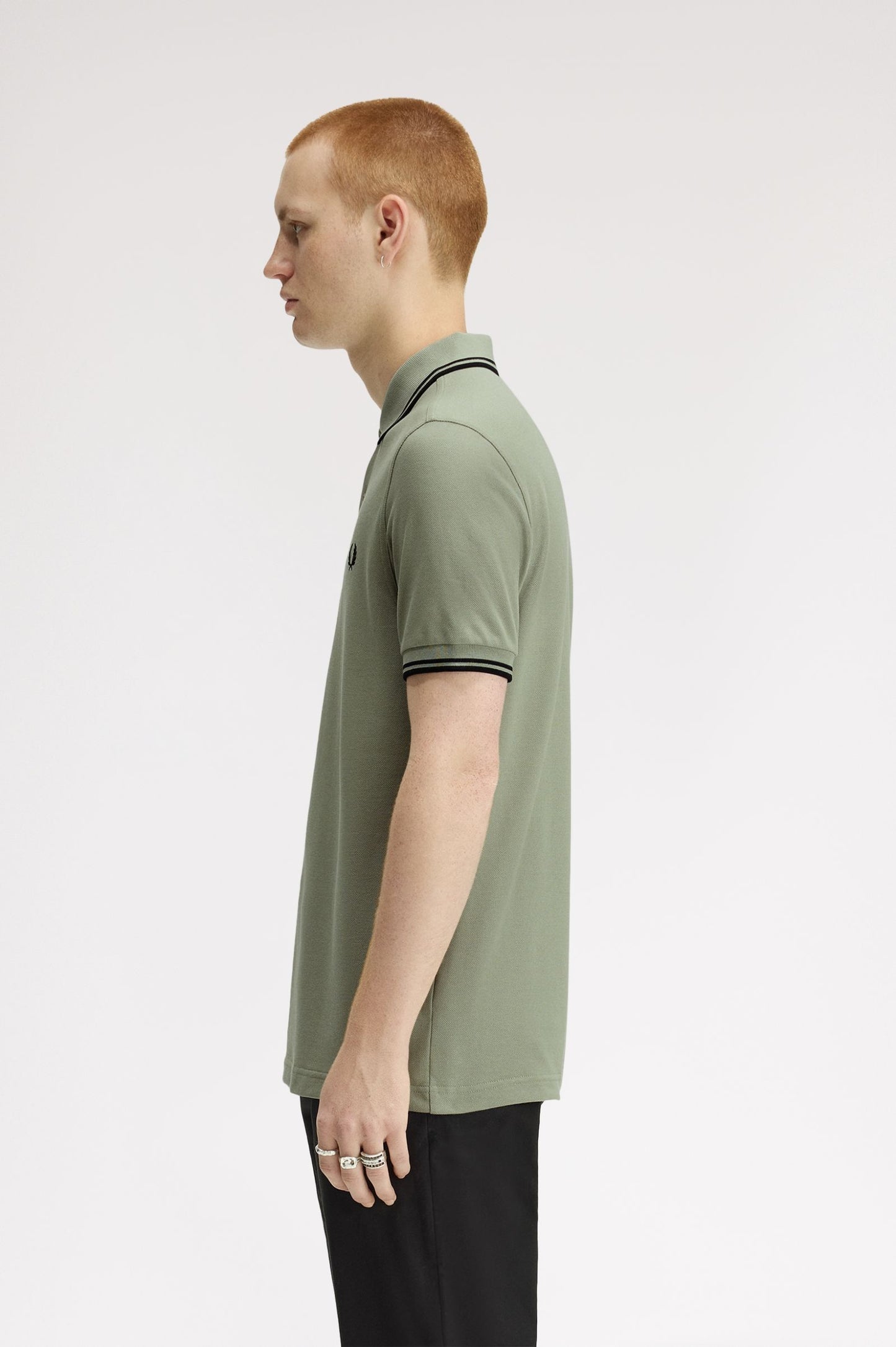 Fred Perry Polo M3600 Seagrass / Black