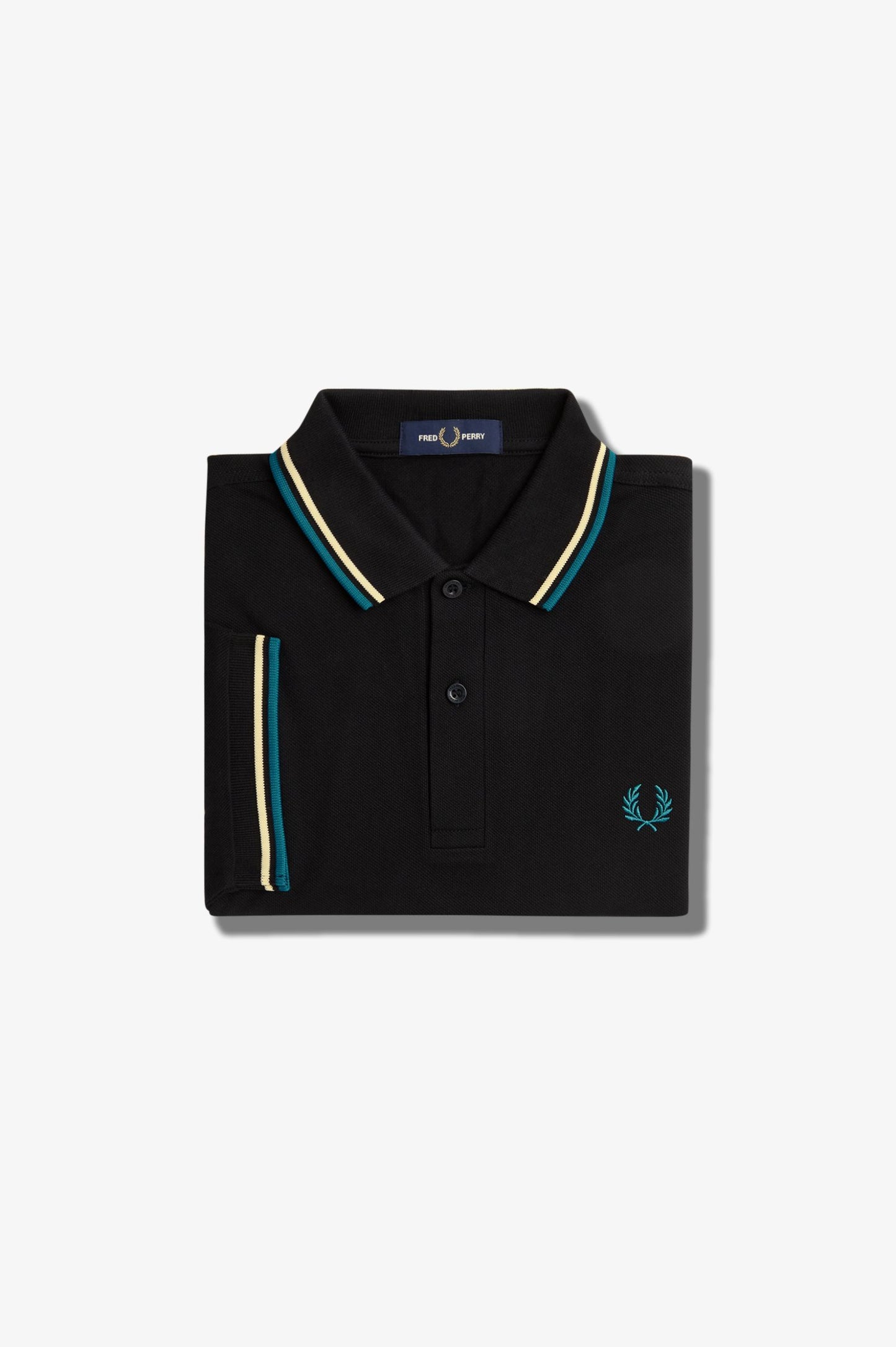 Fred Perry Polo M3600 Black / Icecream / CYBLU