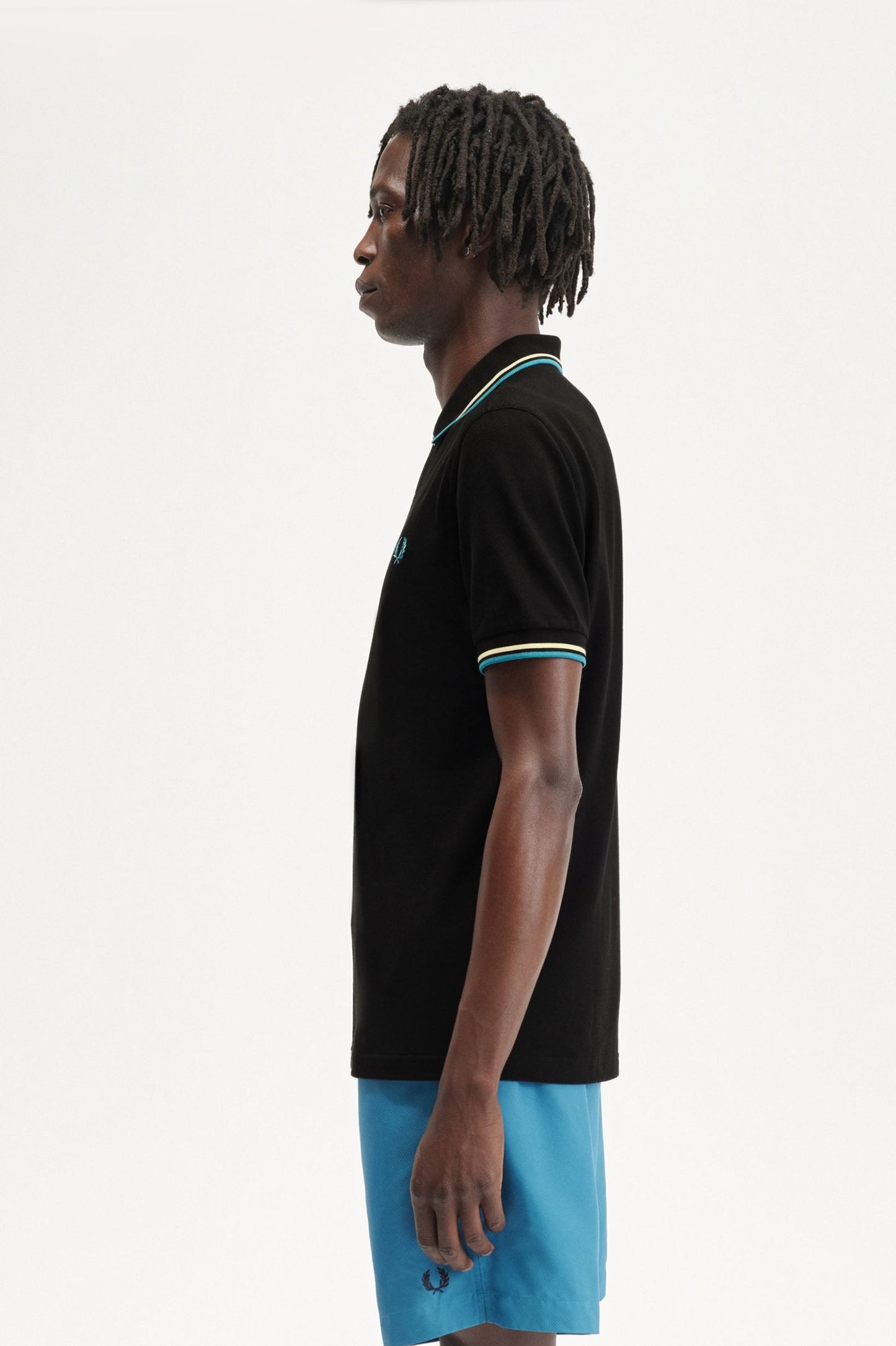 Fred Perry Polo M3600 Black / Icecream / CYBLU