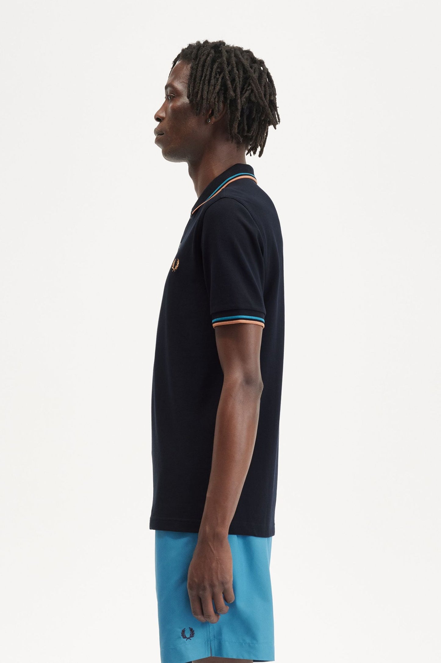 Fred Perry Polo M3600 Navy / Cyber Blue / LGRUST