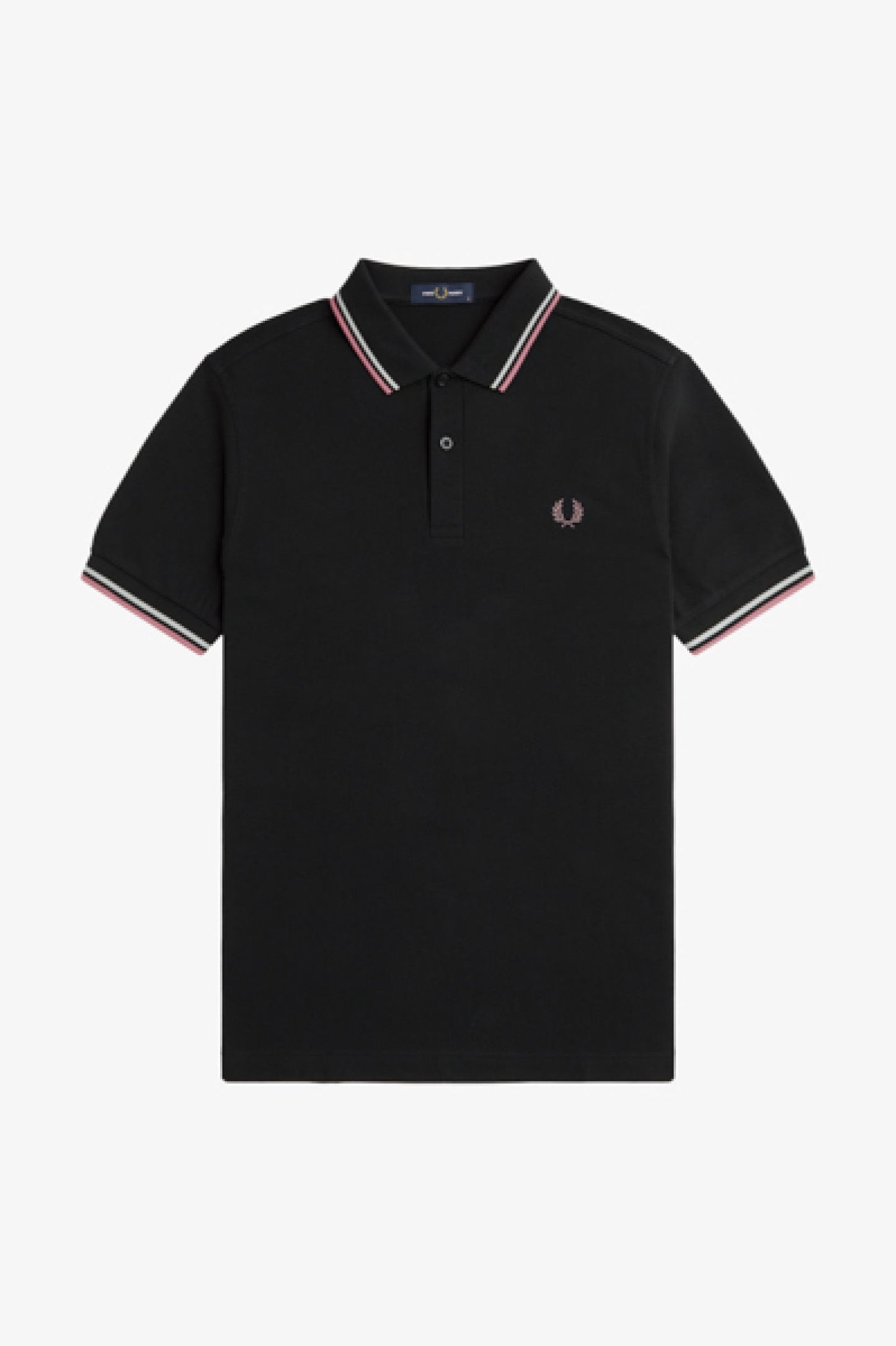 Fred Perry Polo M3600 Black / Ecru / Dustrose