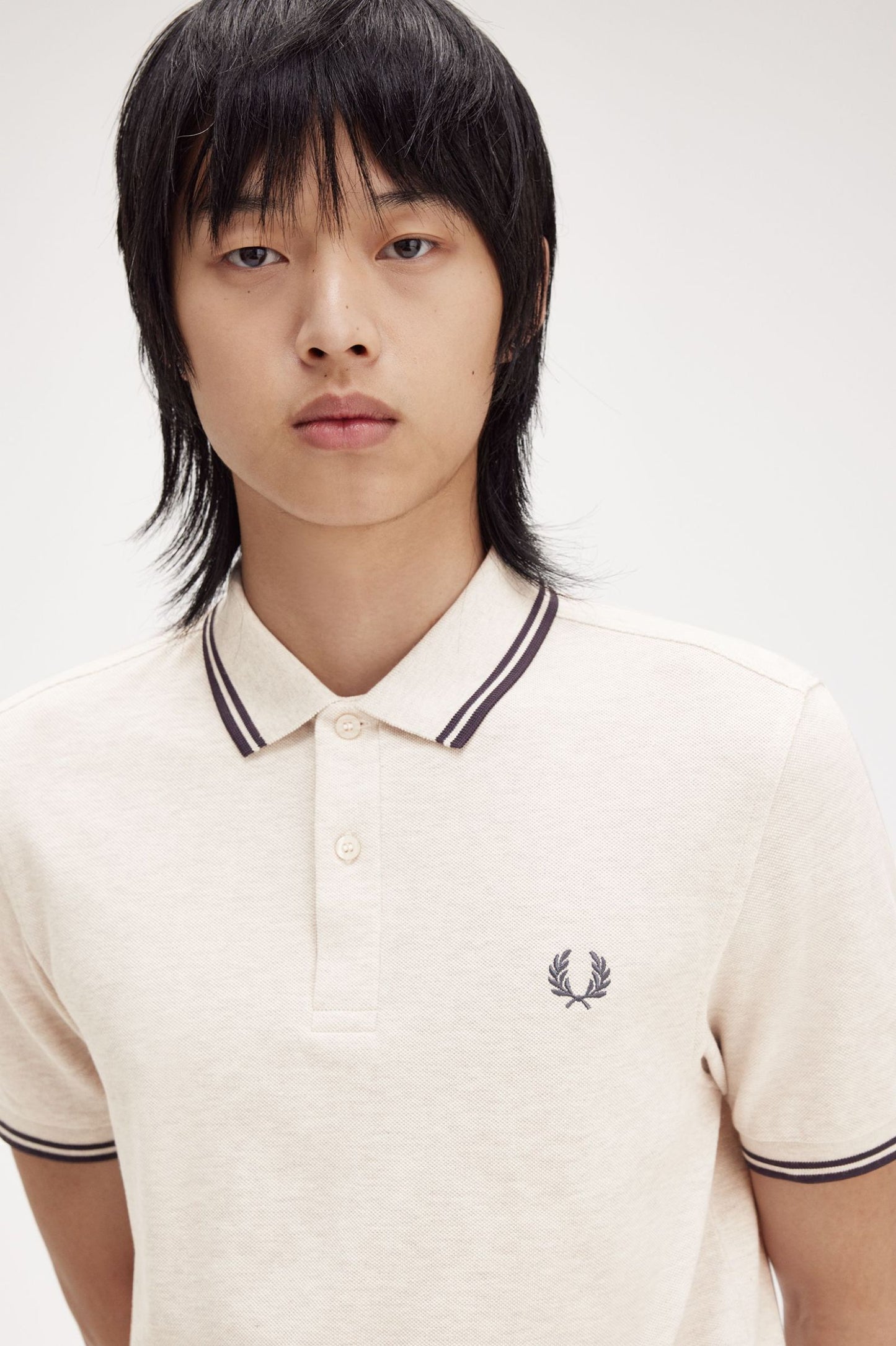 Fred Perry Polo M3600 Porridge Marl / Anchor Grey / Anchor Grey