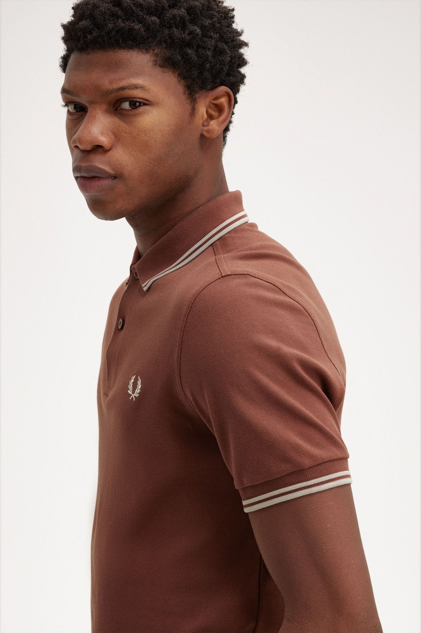 Fred Perry Polo M3600 Whiskey Brown / Porridge Marl / Porridge Marl