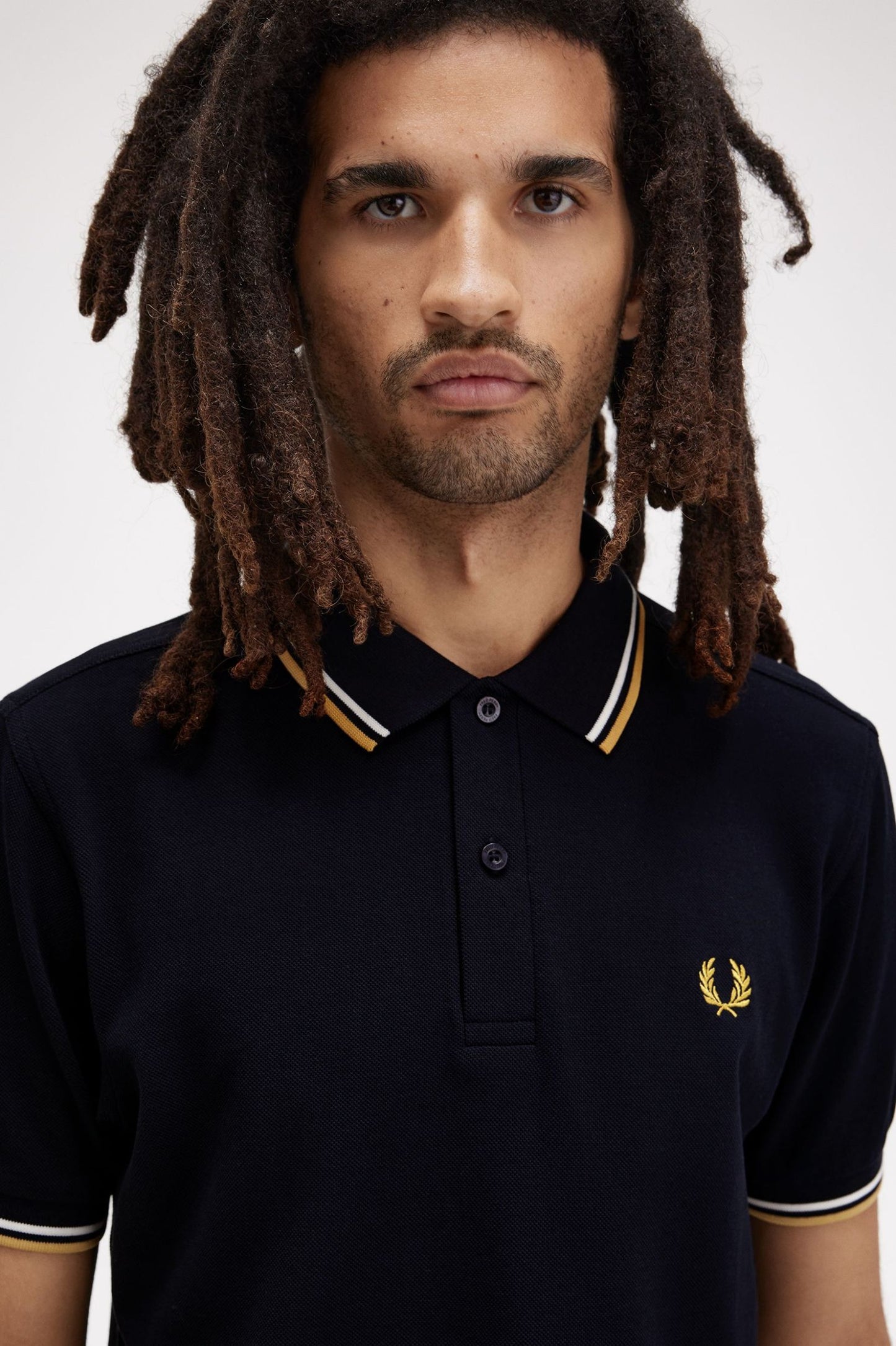 Fred Perry Polo M3600 Navy / Ecru / Honeycomb