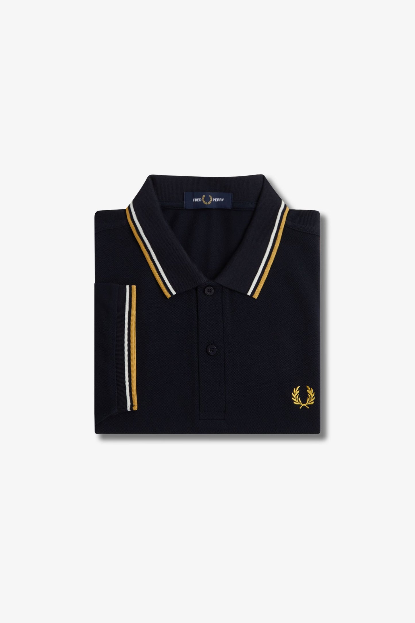 Fred Perry Polo M3600 Navy / Ecru / Honeycomb