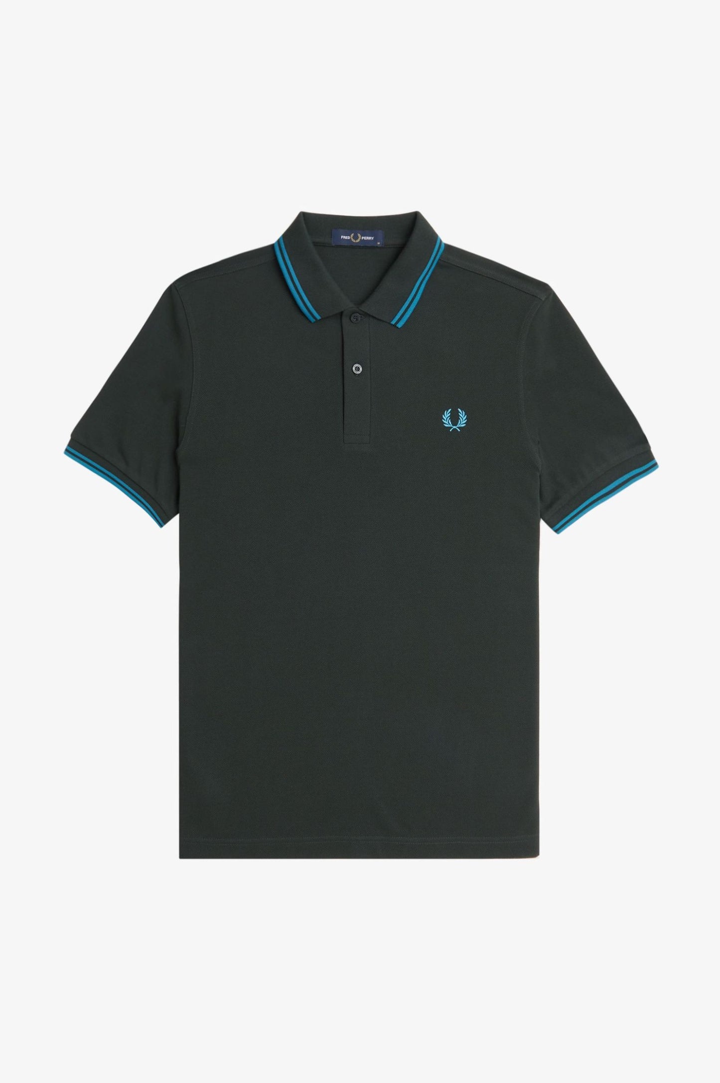 Fred Perry Polo M3600 Night Green / Runaway Ocean