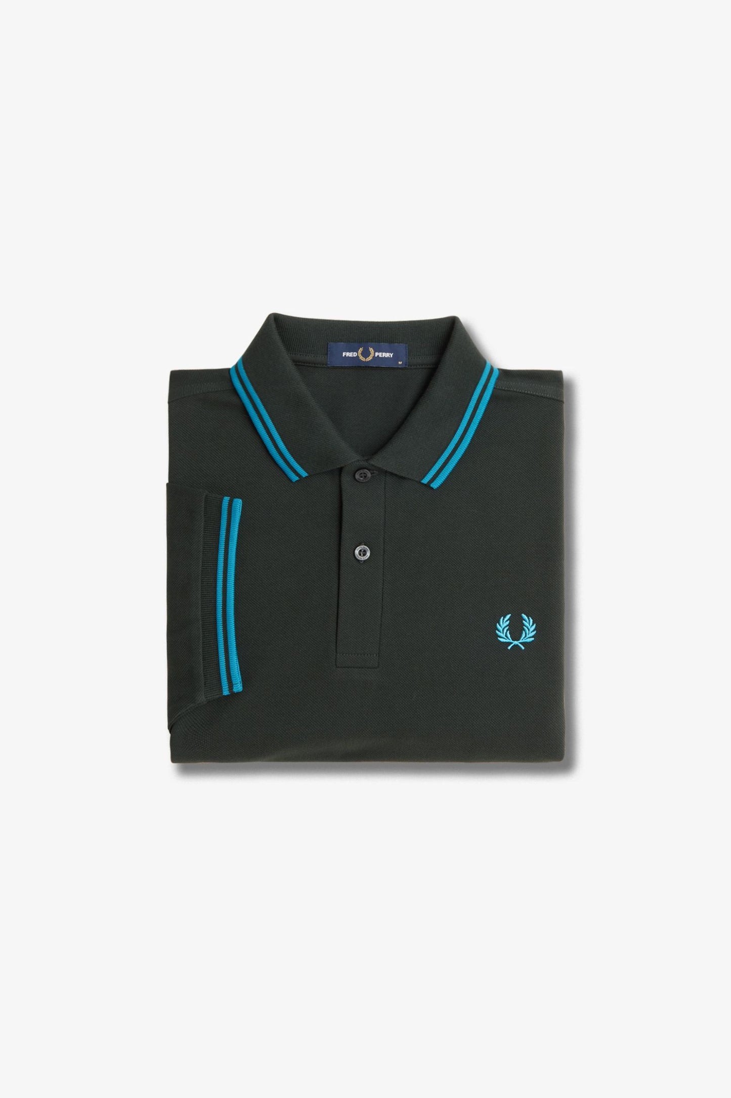 Fred Perry Polo M3600 Night Green / Runaway Ocean