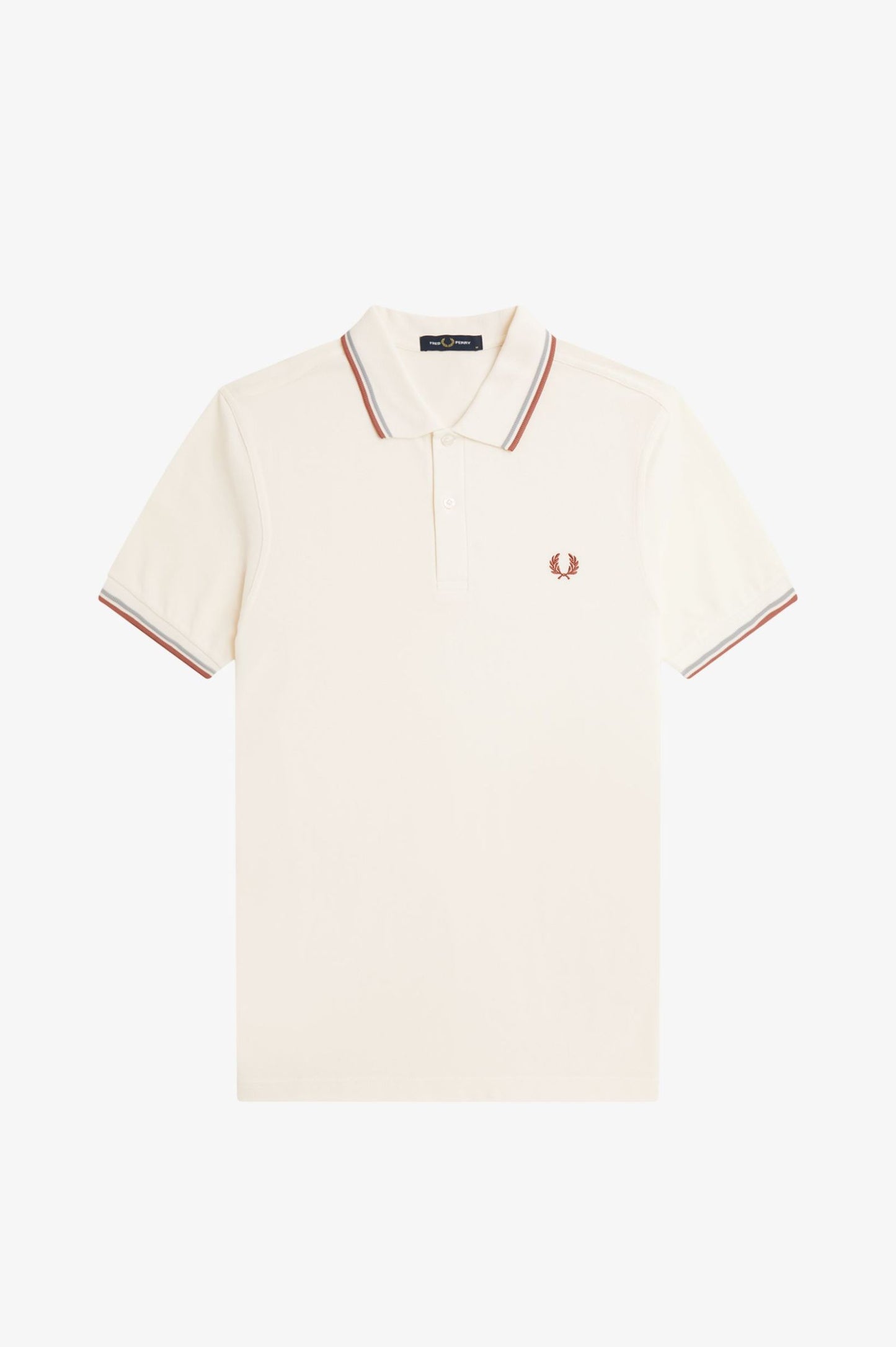 Fred Perry Polo M3600 Light Ecru / Silver Blue / Cinnamon