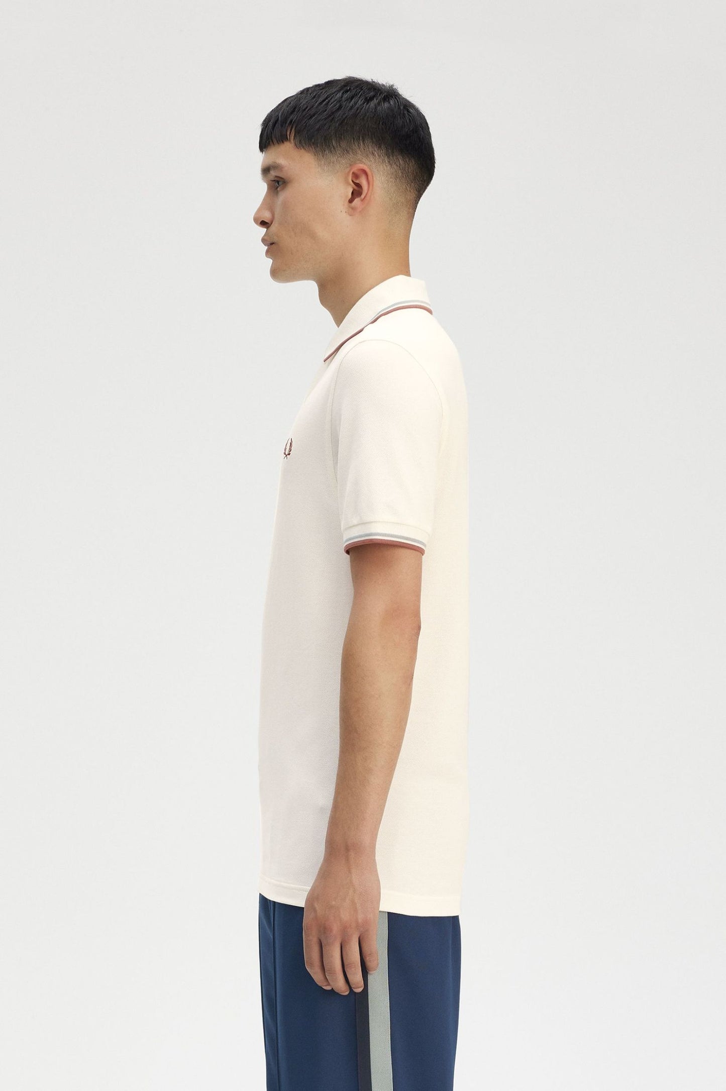 Fred Perry Polo M3600 Light Ecru / Silver Blue / Cinnamon