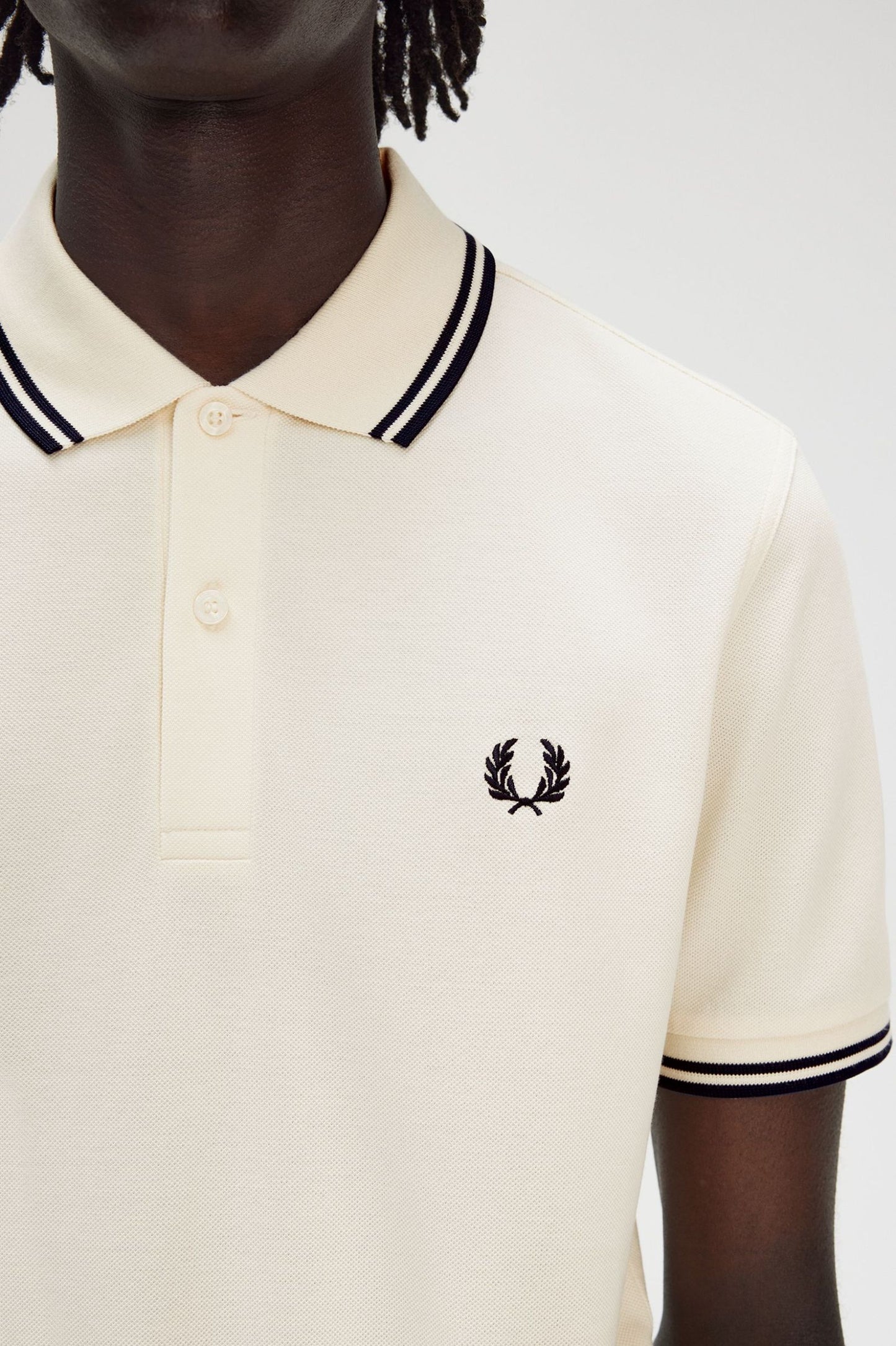 Fred Perry Polo M3600 Ecru / Tennis Blue / Tennis Blue