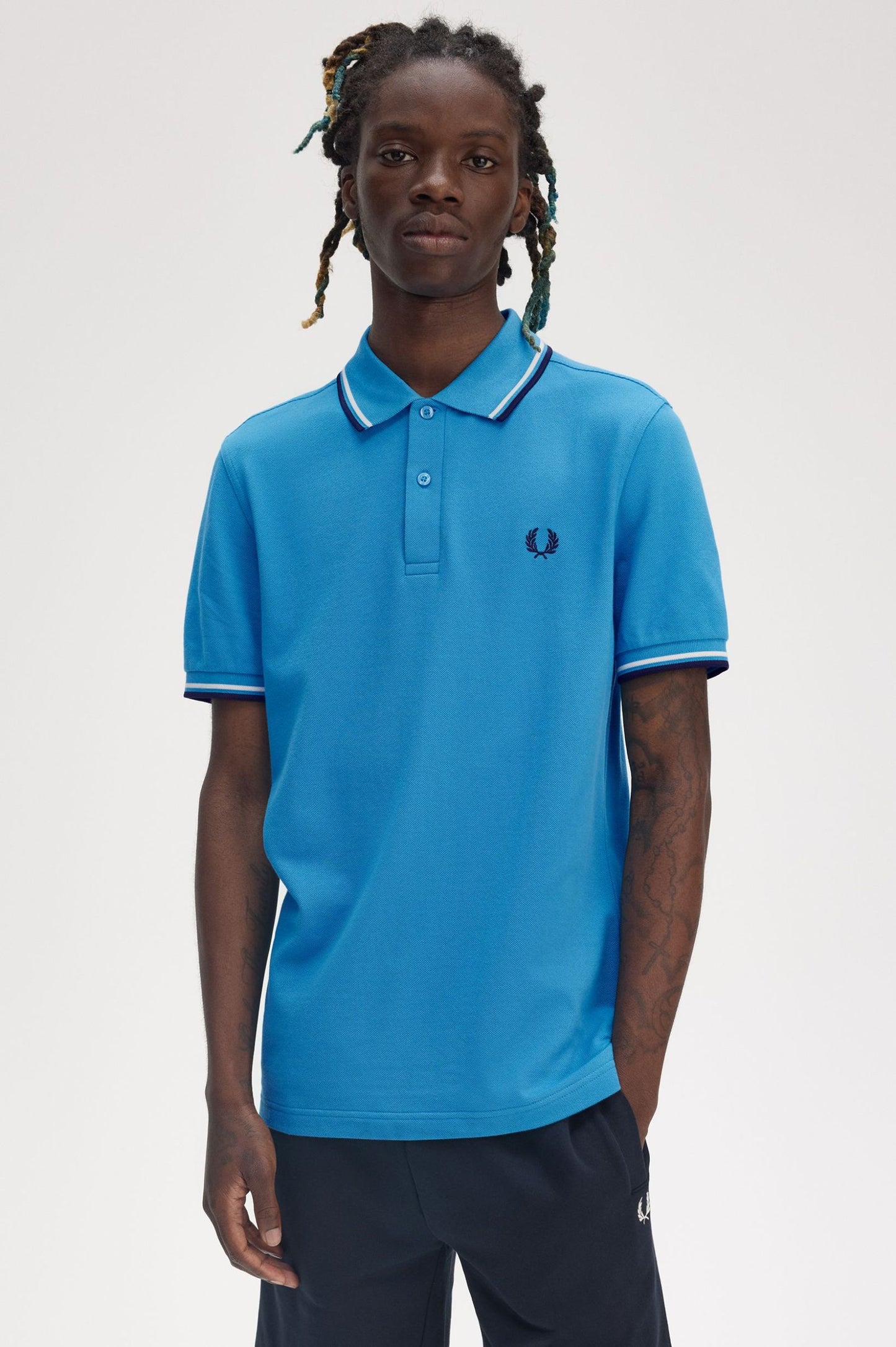 Fred Perry Polo M3600 Court Blue / Ecru / Navy