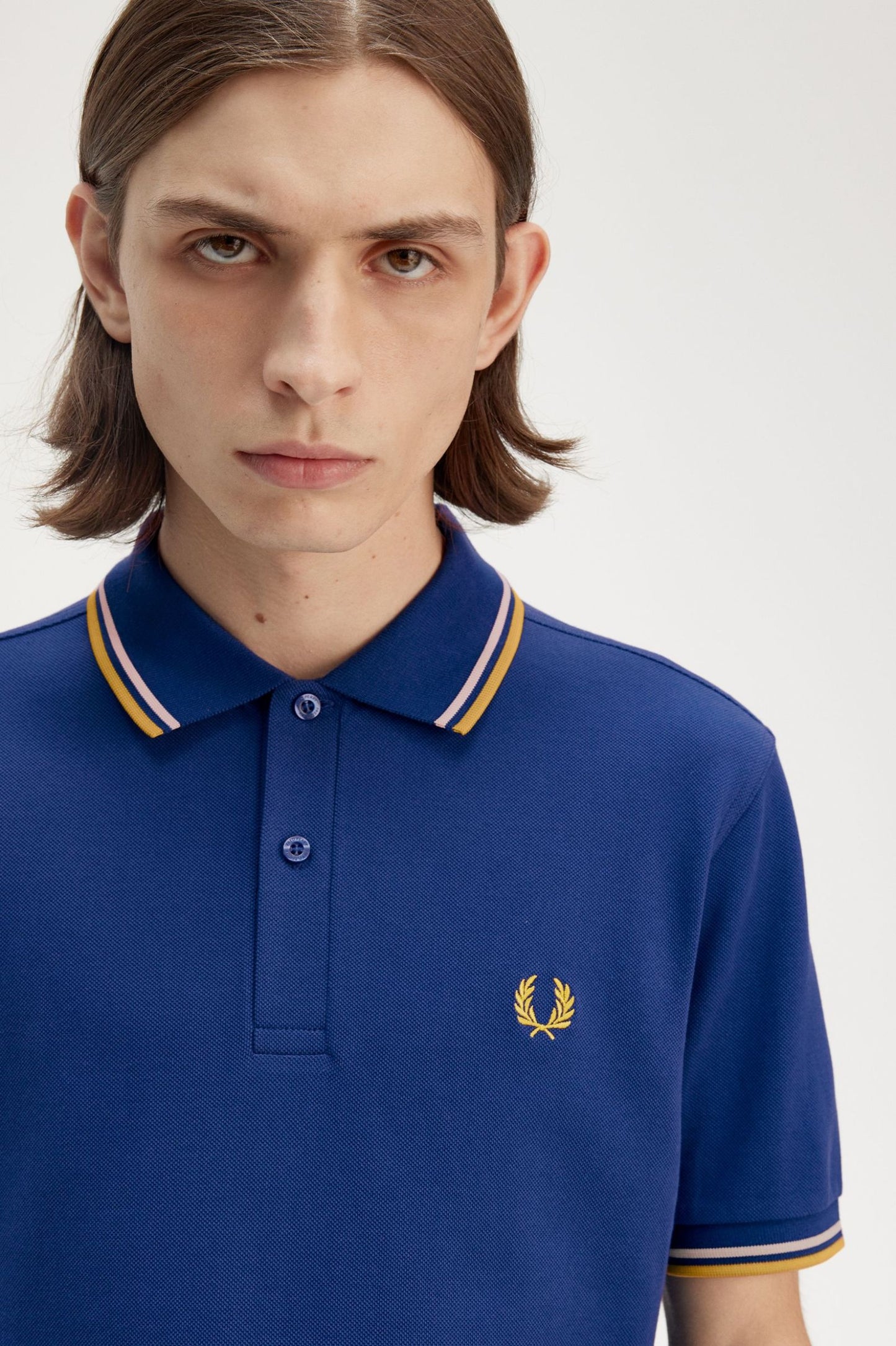 Fred Perry Polo M3600 Shaded Cobalt / Oatmeal / Honeycomb