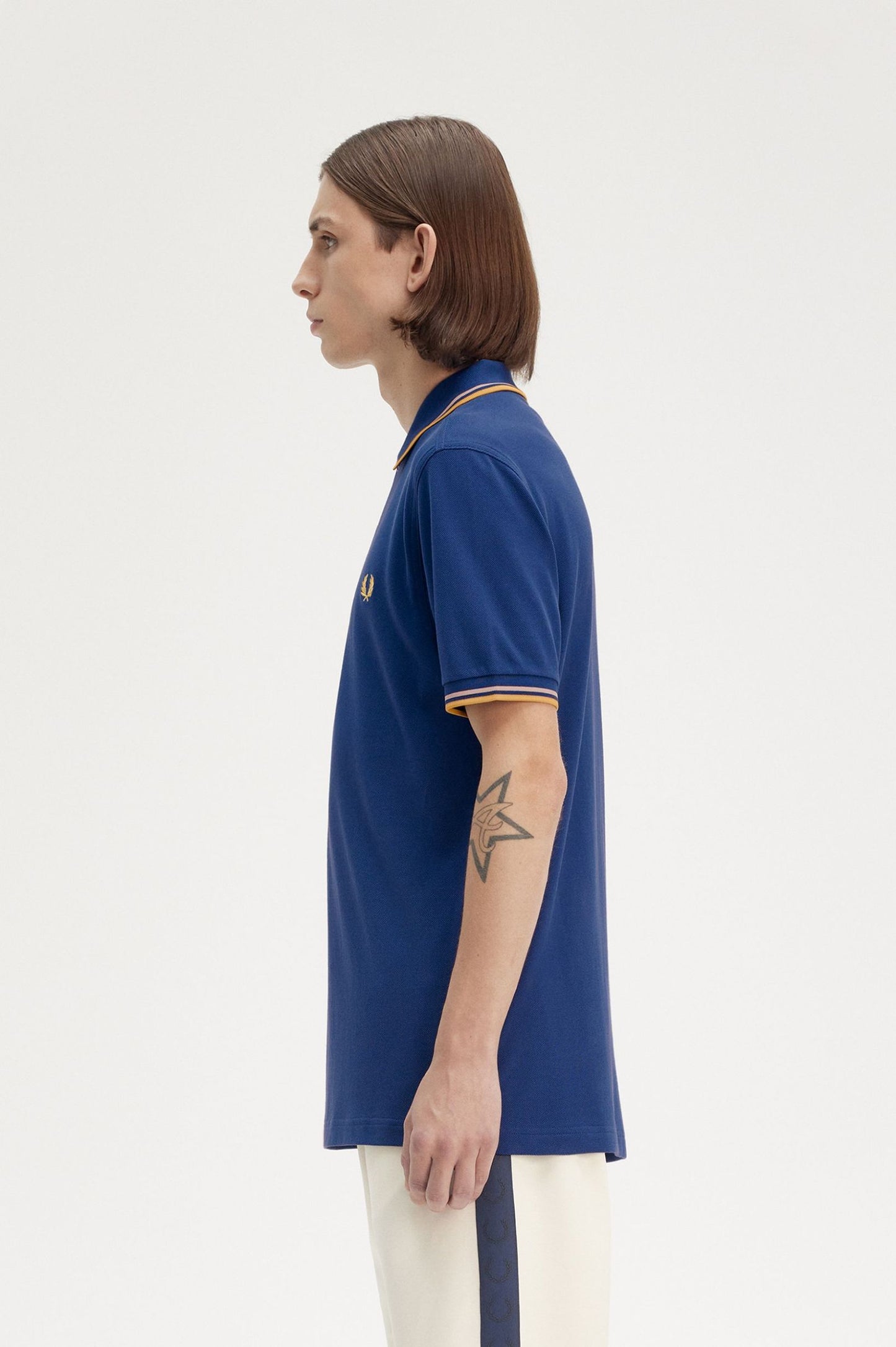 Fred Perry Polo M3600 Shaded Cobalt / Oatmeal / Honeycomb