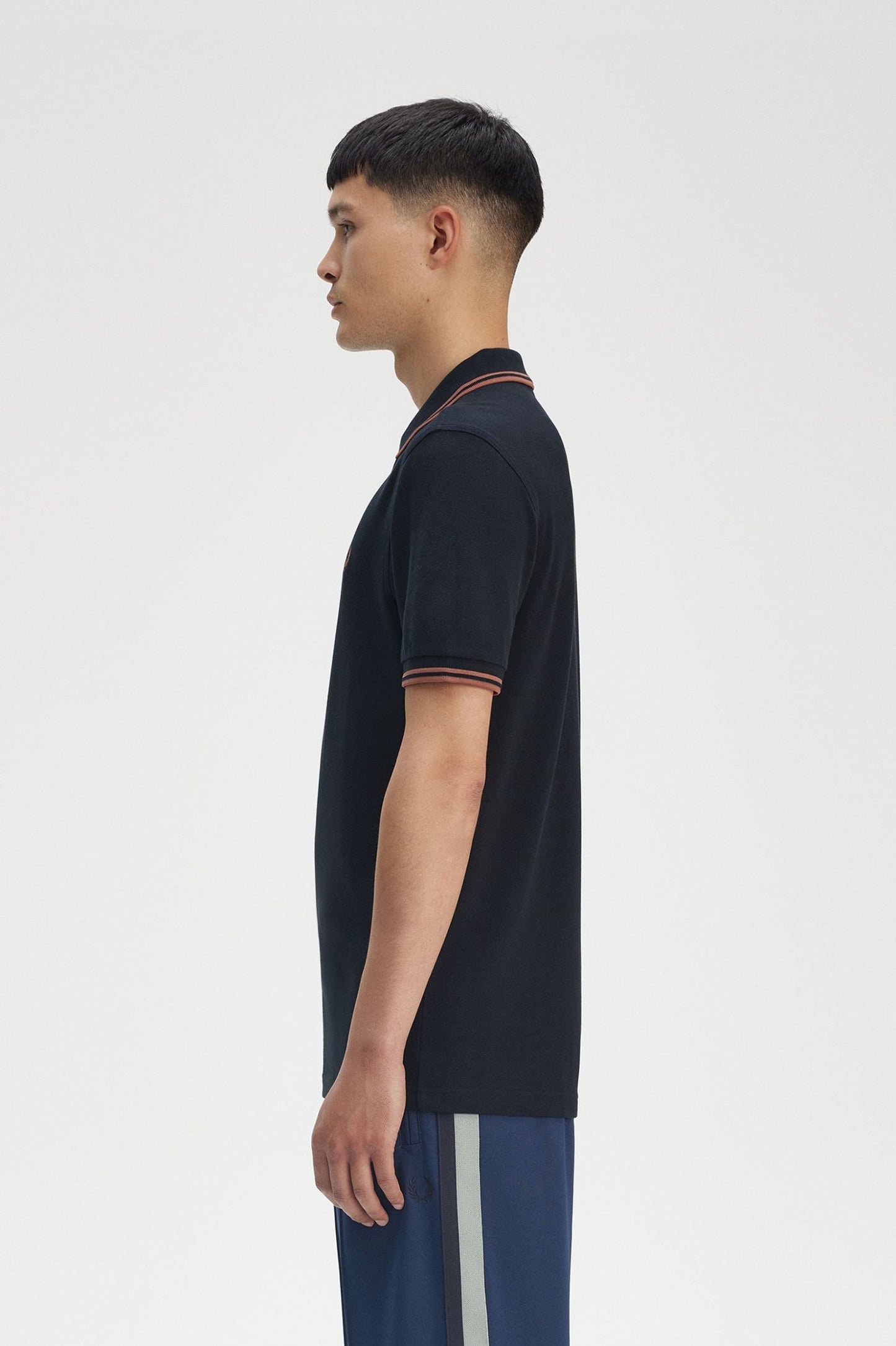 Fred Perry Polo M3600 Navy / Cinnamon / Cinnamon