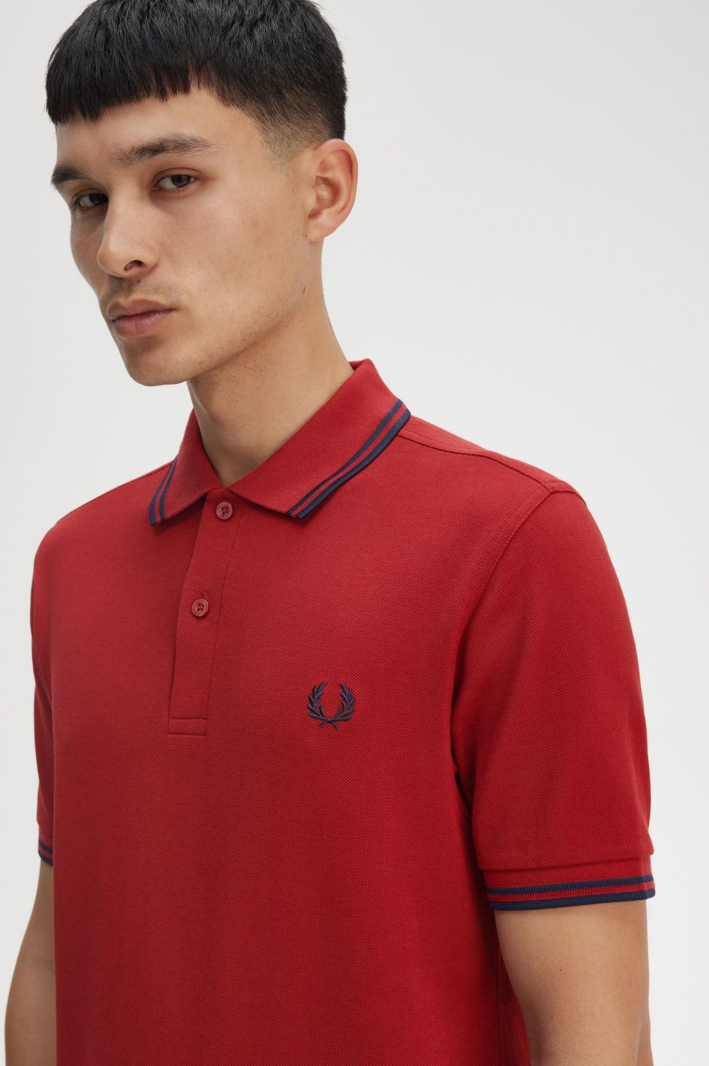 Fred Perry Polo M3600 Burnt Red / Navy / Navy