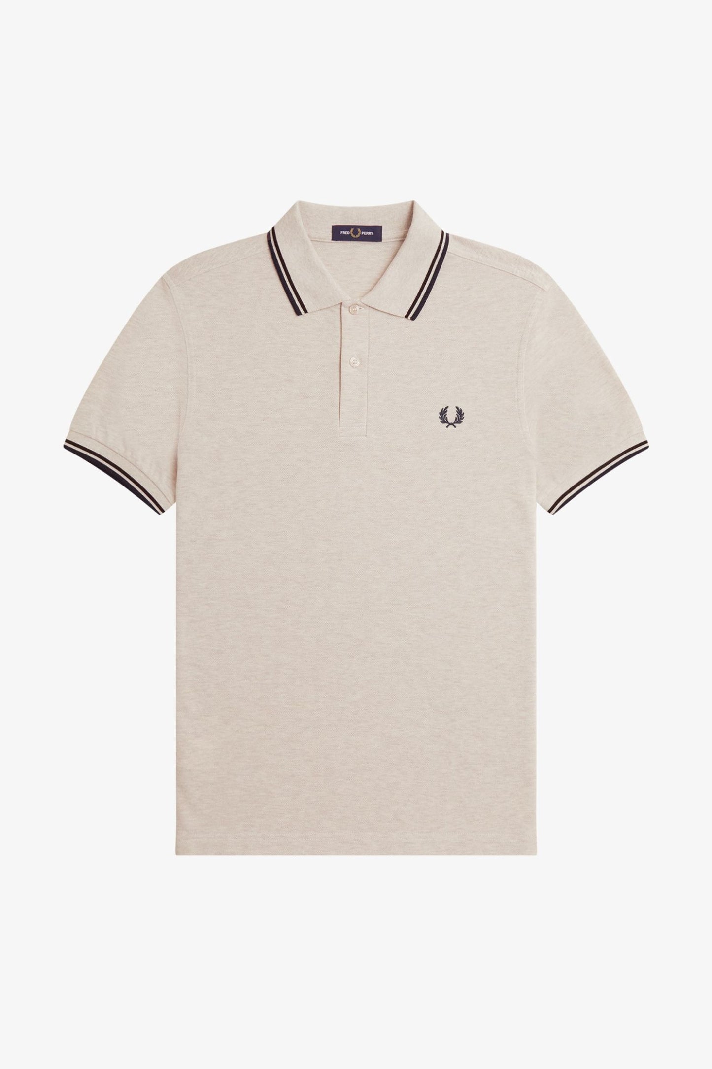 Fred Perry Polo M3600 Porridge Marl / Carrington Brick / Anchor Grey