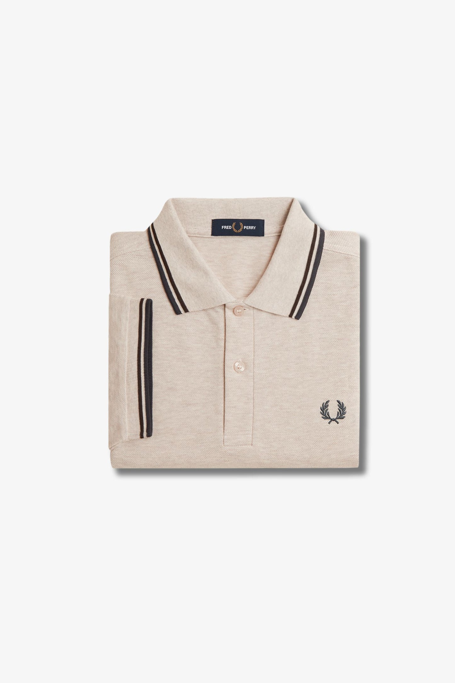 Fred Perry Polo M3600 Porridge Marl / Carrington Brick / Anchor Grey