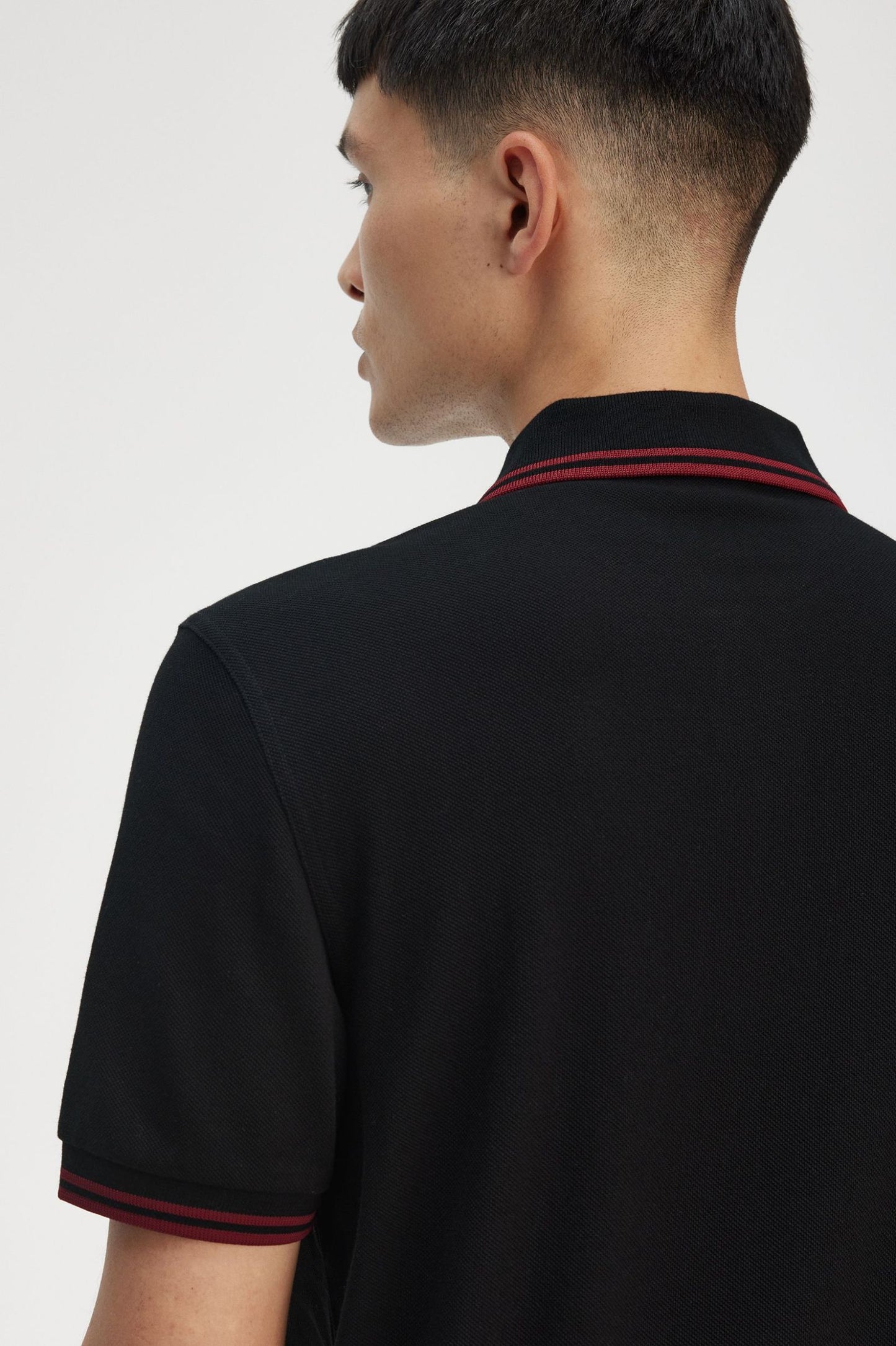 Fred Perry Polo M3600 Black / Burned Red / Burned Red