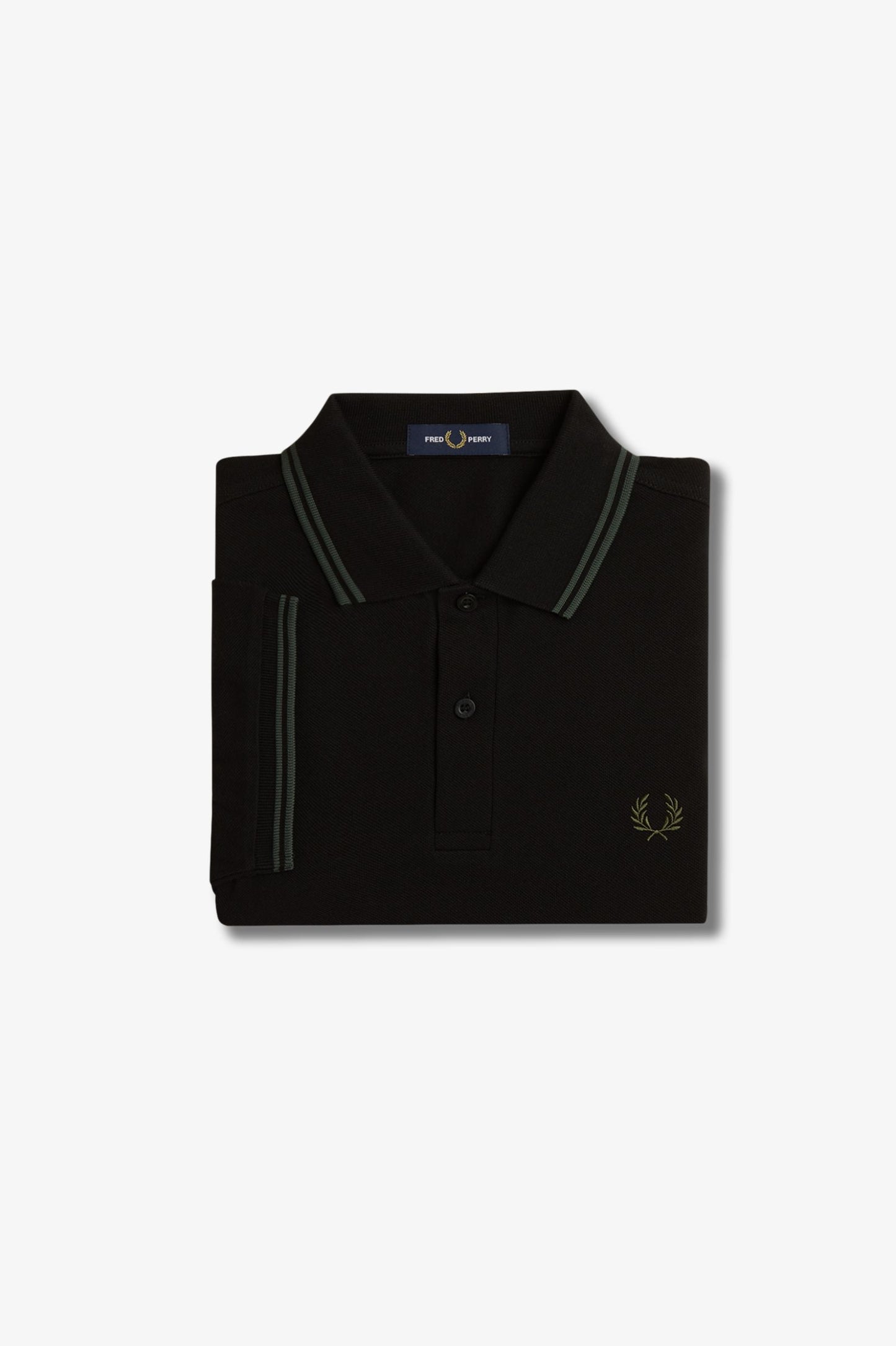 Fred Perry Polo M3600 Black / Court Green / Court Green