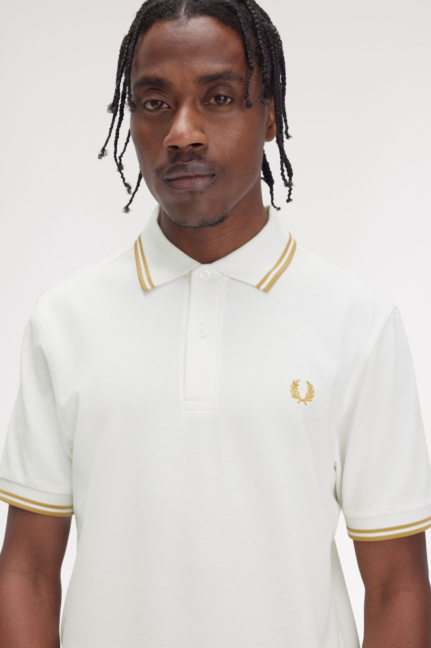 Fred Perry Polo M3600 Snow White / Honeycomb / Honeycomb