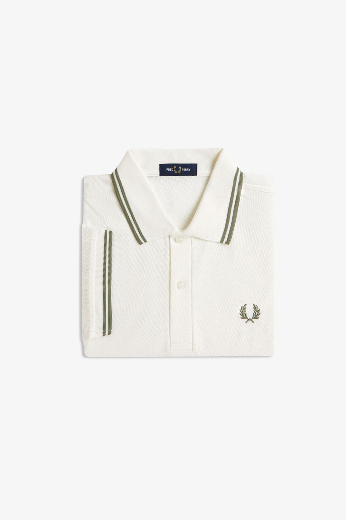 Fred Perry Polo M3600 Light Ecru / Olive Mint / Olive Mint