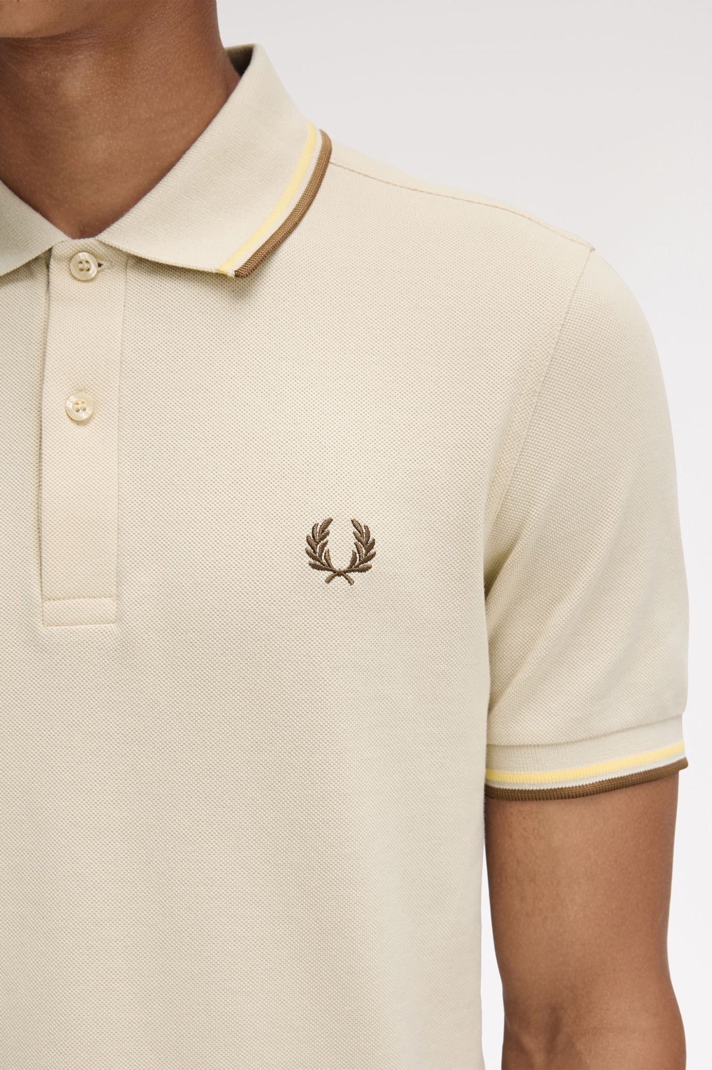 Fred Perry Polo M3600 Oatmeal / Champion's Gold / Shaded Stone