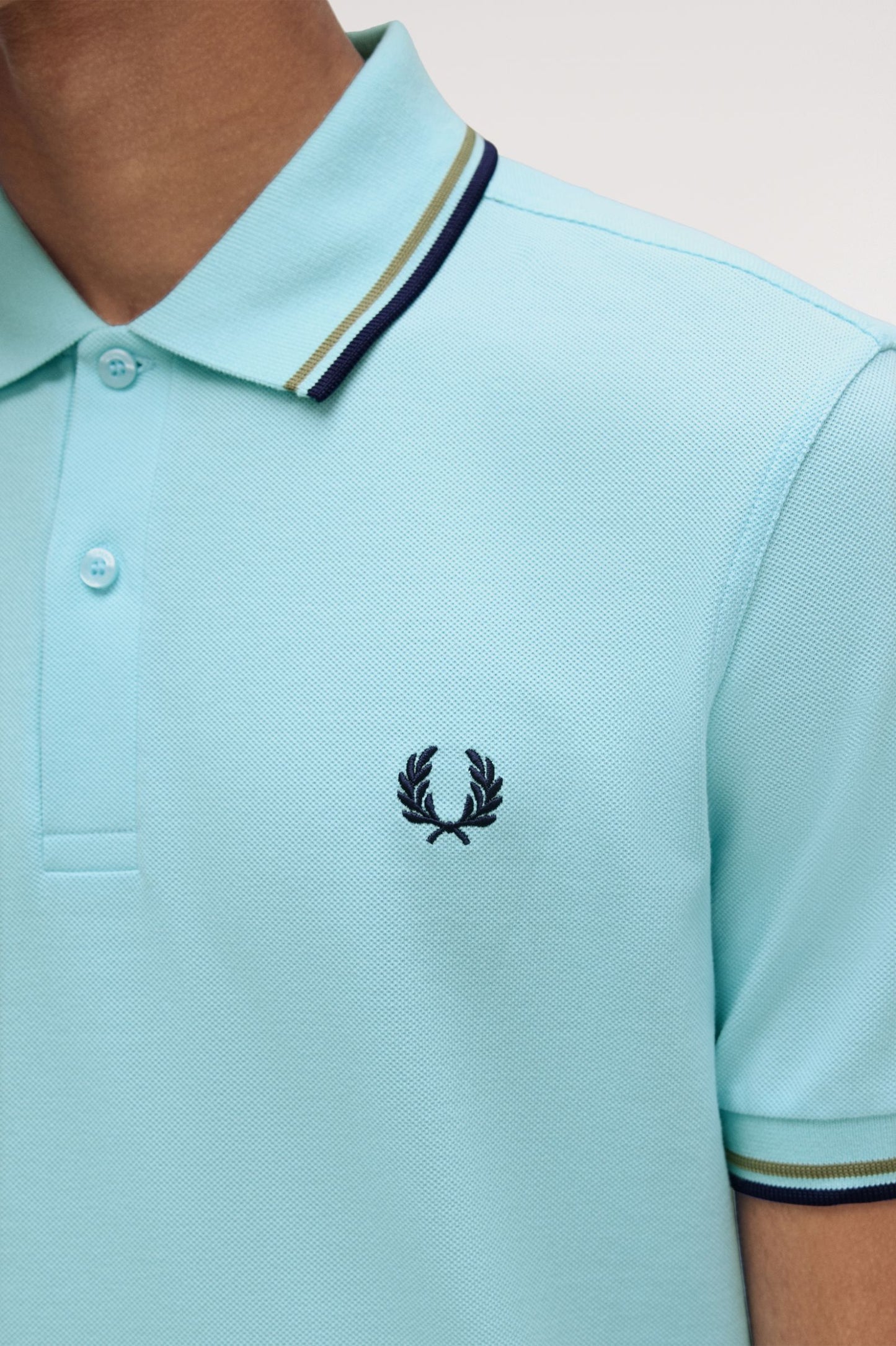 Fred Perry Polo M3600 Mint Blue / Olive Mint / French Navy
