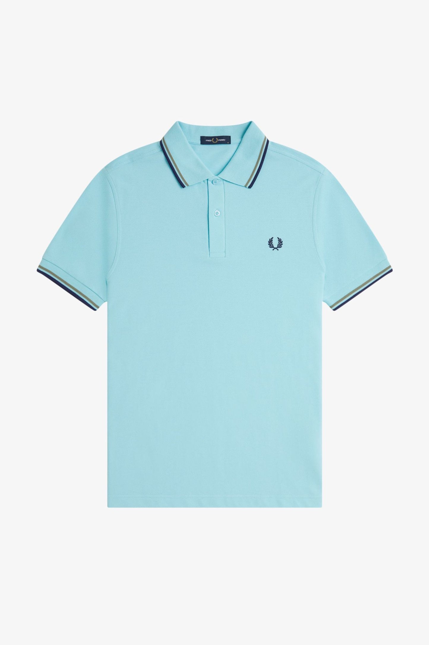 Fred Perry Polo M3600 Mint Blue / Olive Mint / French Navy