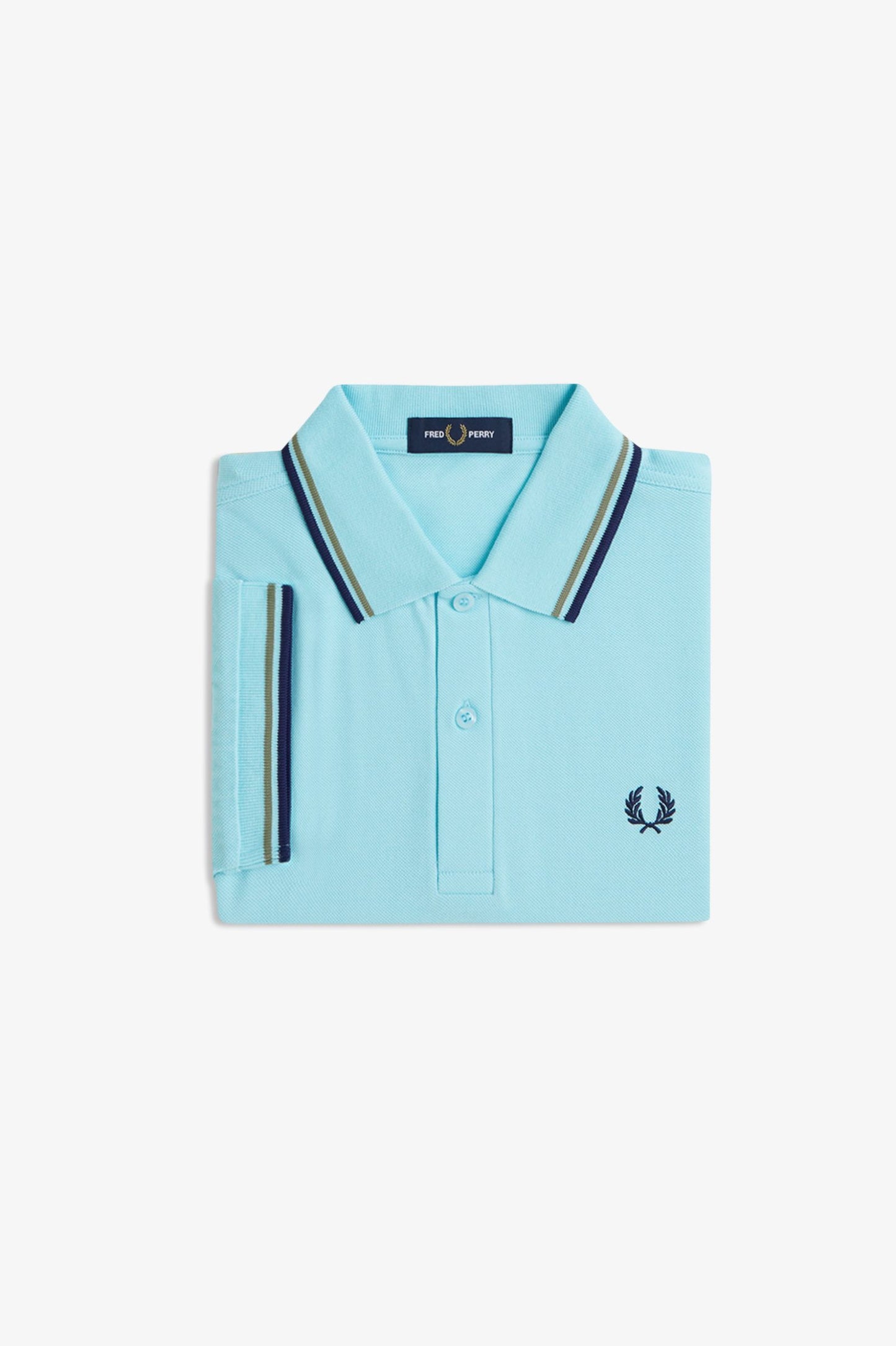 Fred Perry Polo M3600 Mint Blue / Olive Mint / French Navy