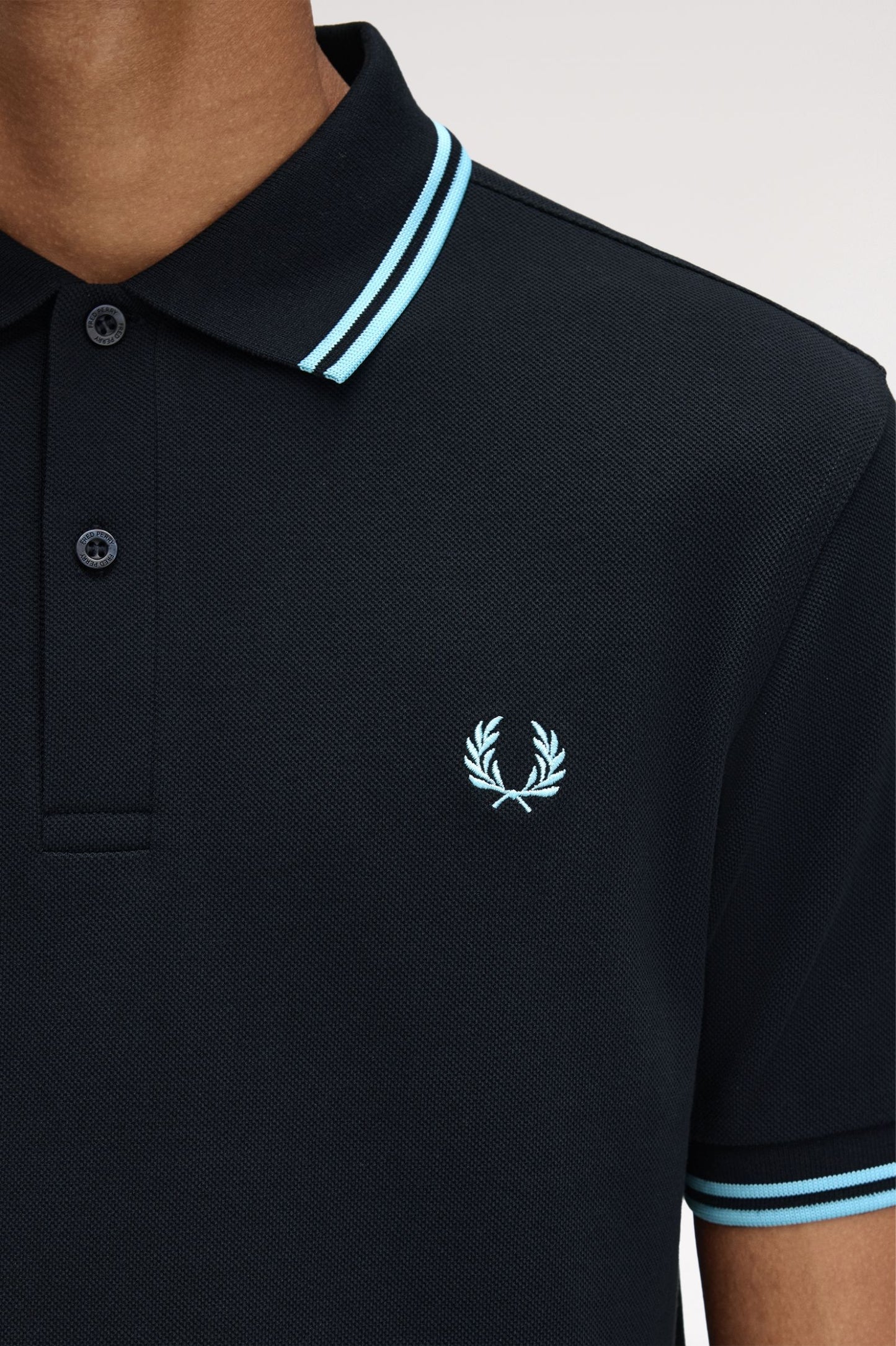 Fred Perry Polo M3600 Navy / Mint Blue / Mint Blue