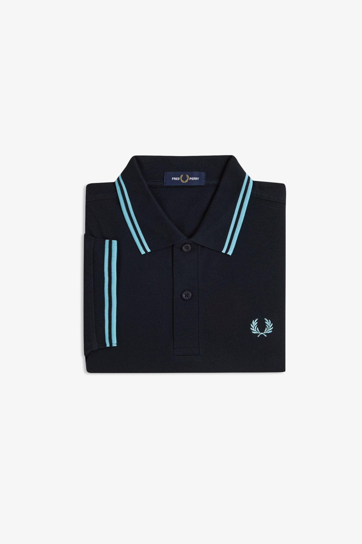 Fred Perry Polo M3600 Navy / Mint Blue / Mint Blue