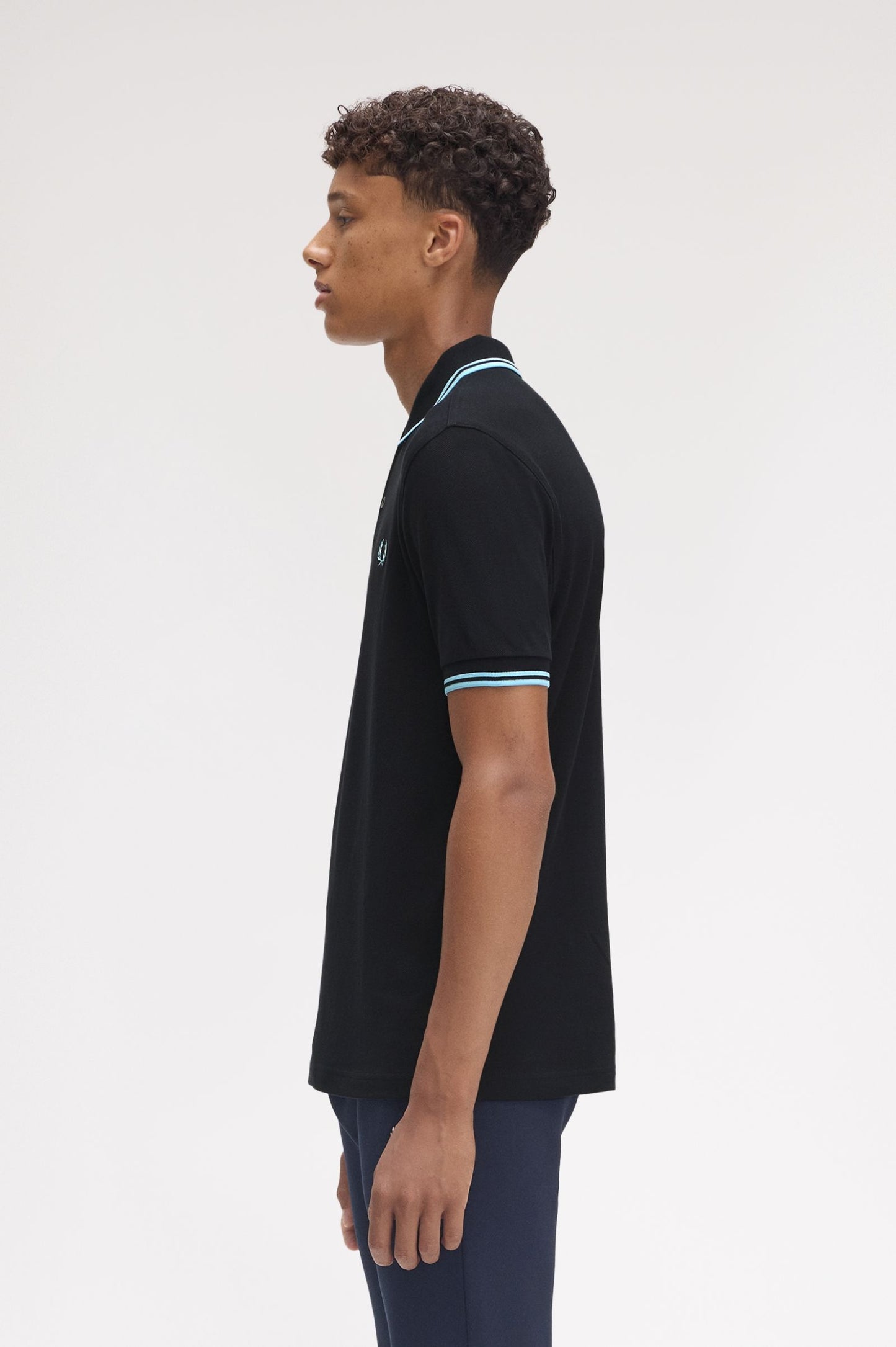 Fred Perry Polo M3600 Navy / Mint Blue / Mint Blue