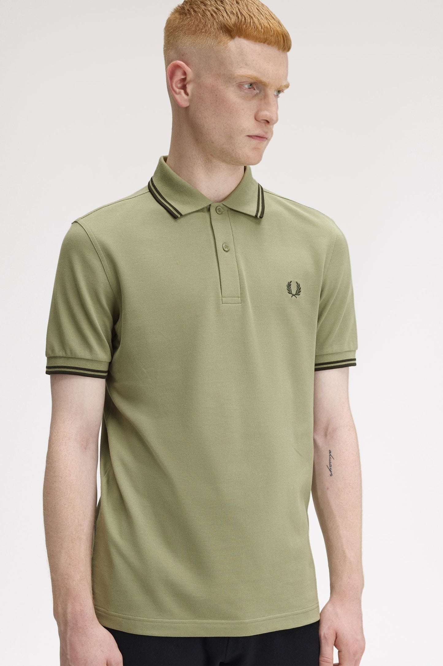 Fred Perry Polo M3600 Olive Mint / Night Green / Night Green