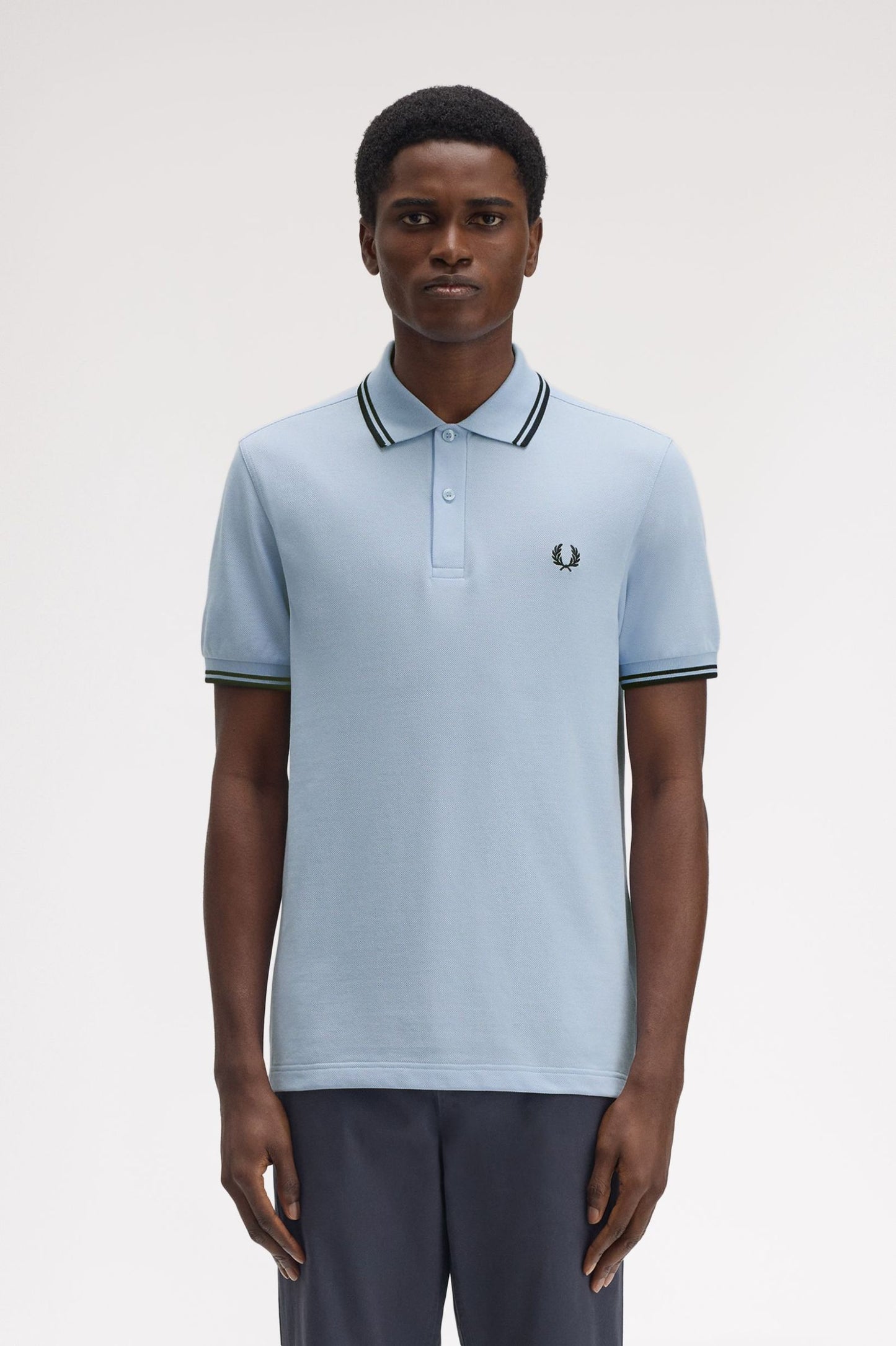 Fred Perry Polo M3600 Light Smoke / Navy