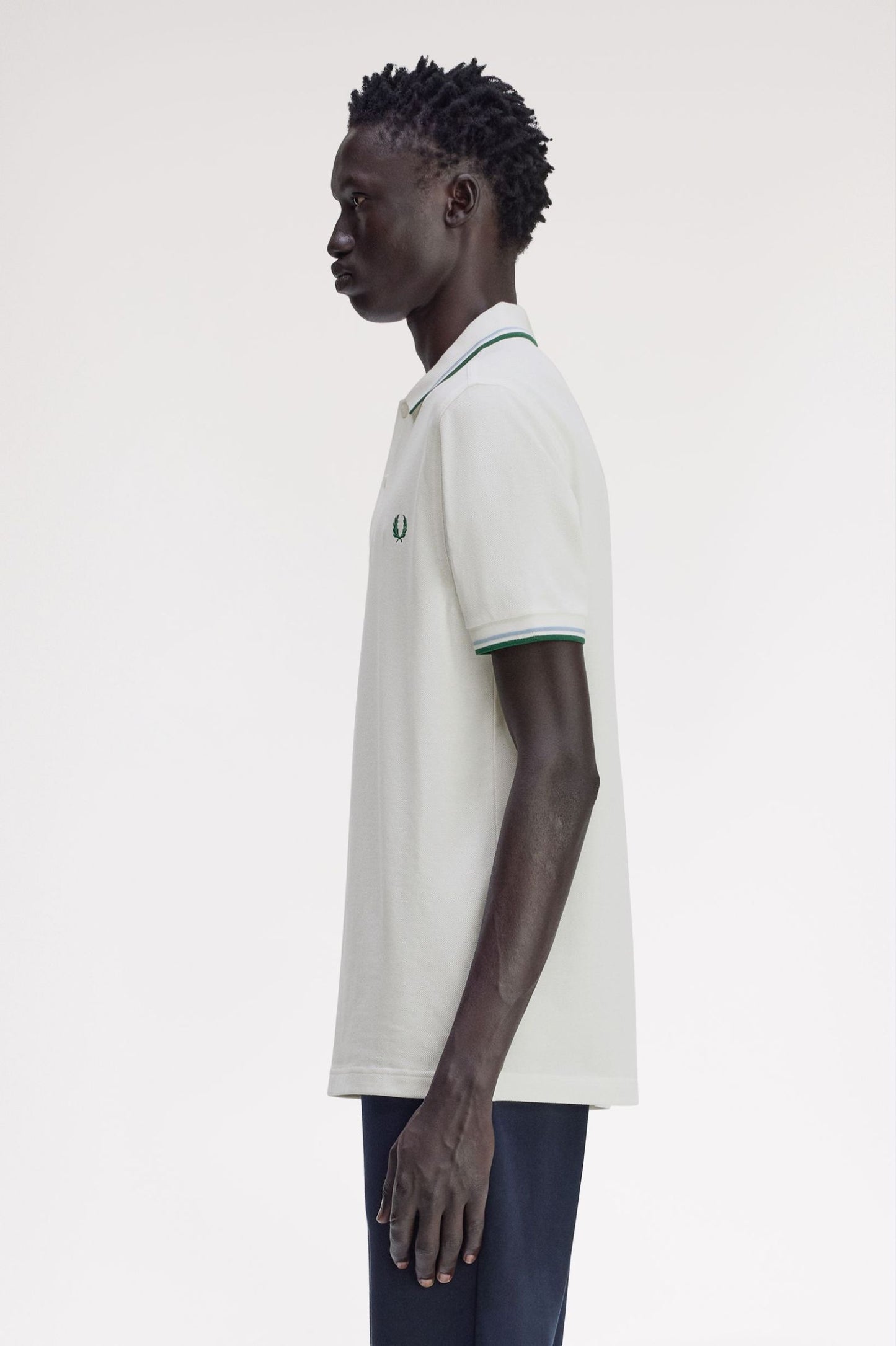 Fred Perry Polo M3600 Snowwhite / Track Blue / Sport Green
