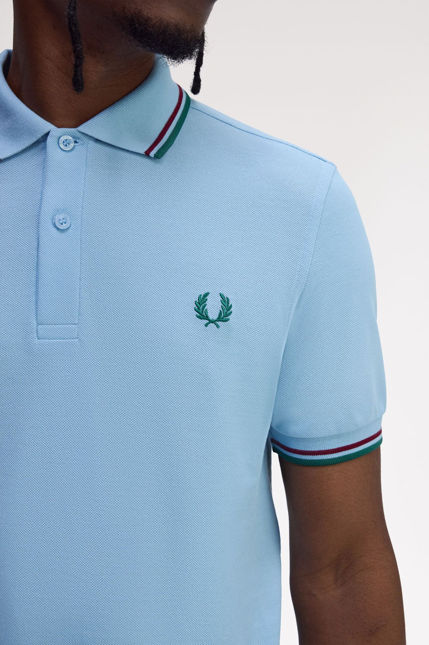 Fred Perry Polo M3600 Track Blue / Burned Red / Sport Green
