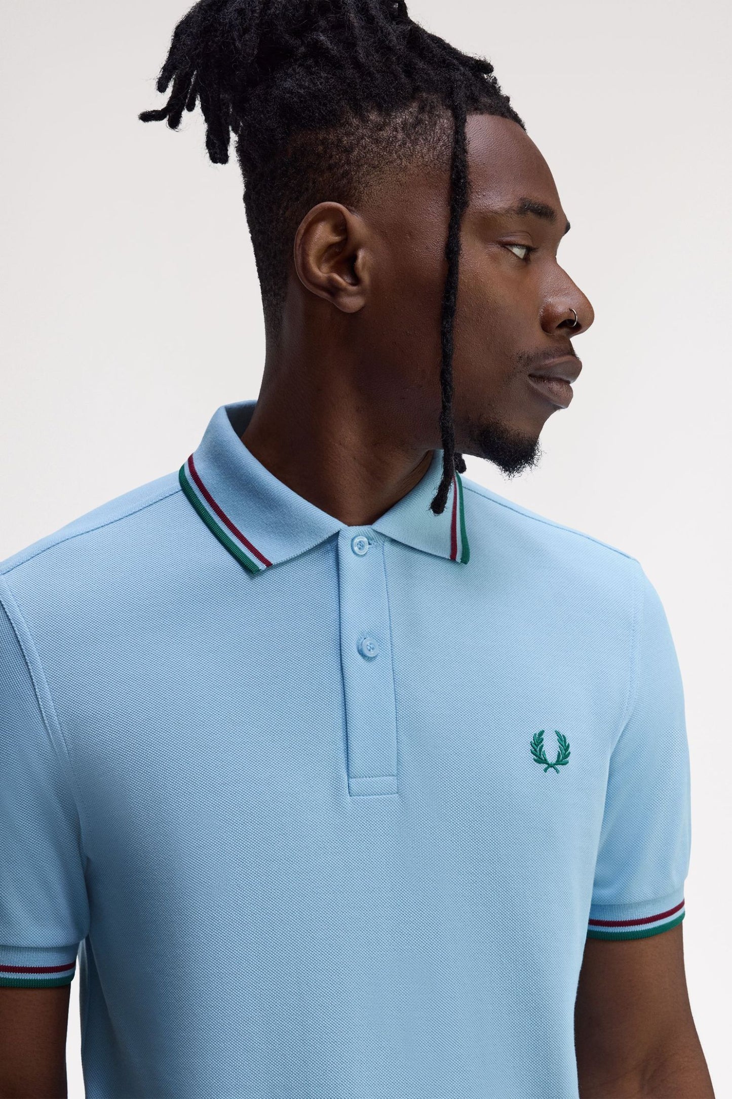 Fred Perry Polo M3600 Track Blue / Burned Red / Sport Green